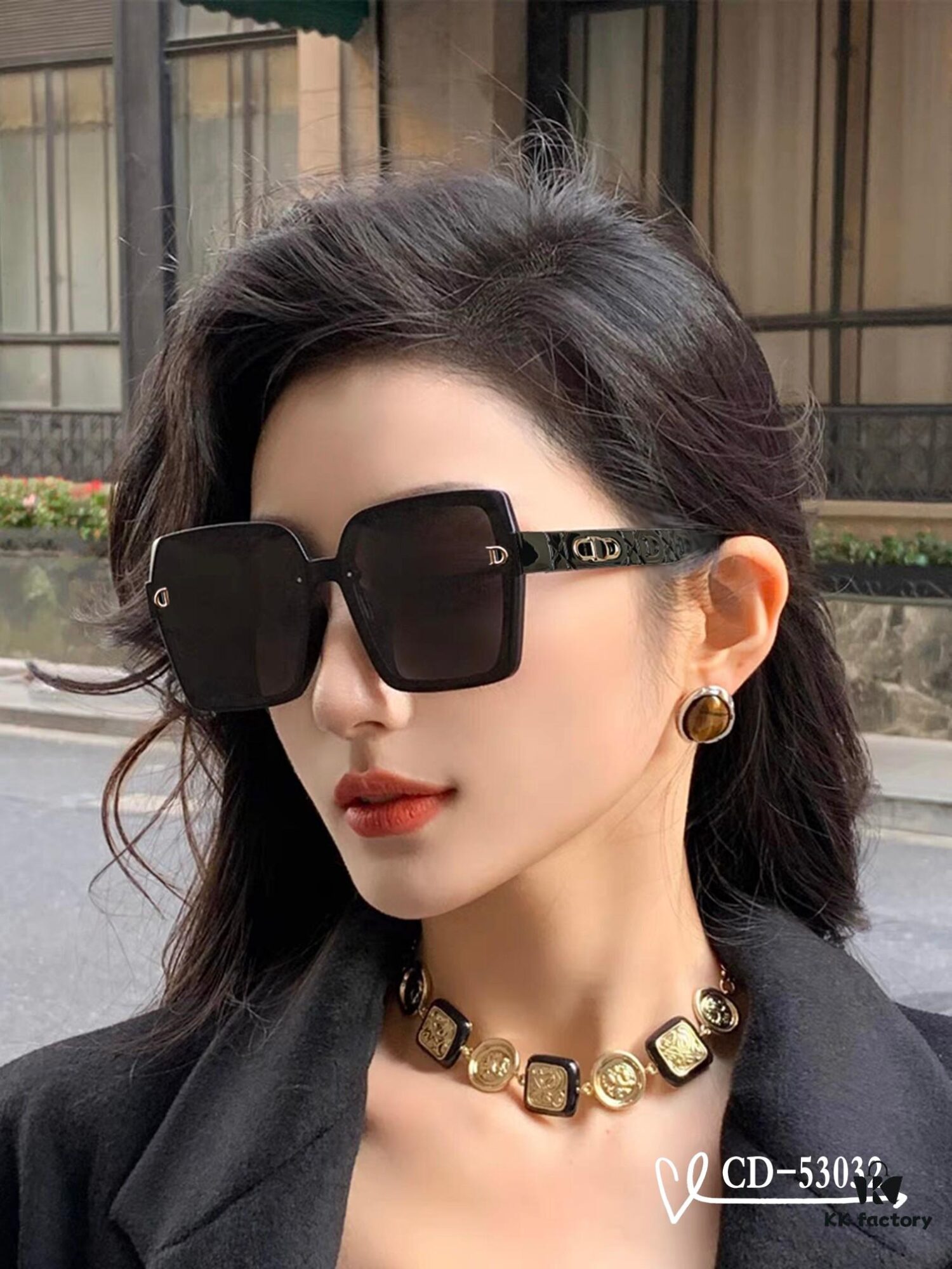 DIOR France | Polarized Sunglasses with TR90 Frame and Plutonite Lenses, Lightweight Comfortable Wear, Model: 53032