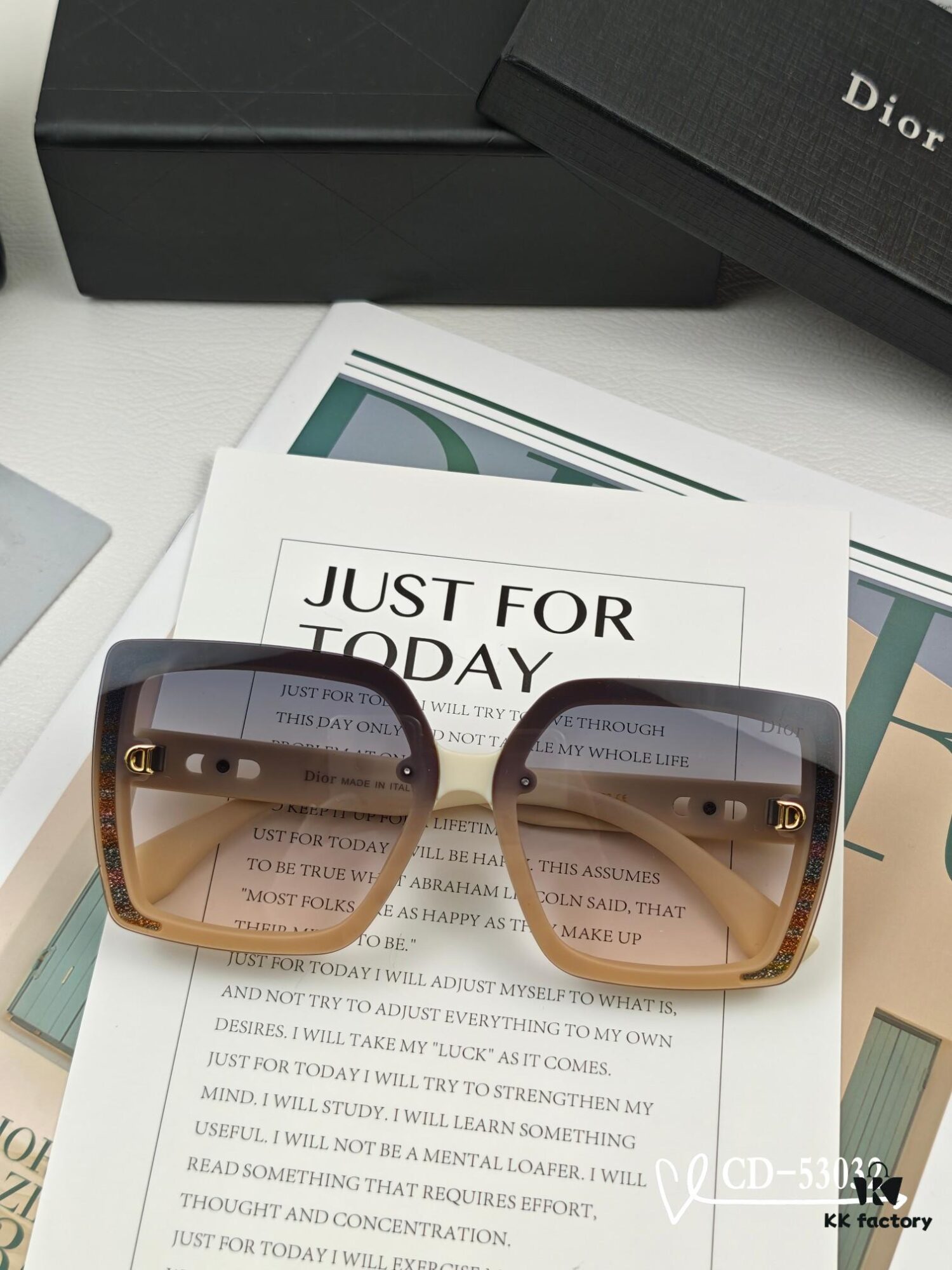 DIOR France | Polarized Sunglasses with TR90 Frame and Plutonite Lenses, Lightweight Comfortable Wear, Model: 53032