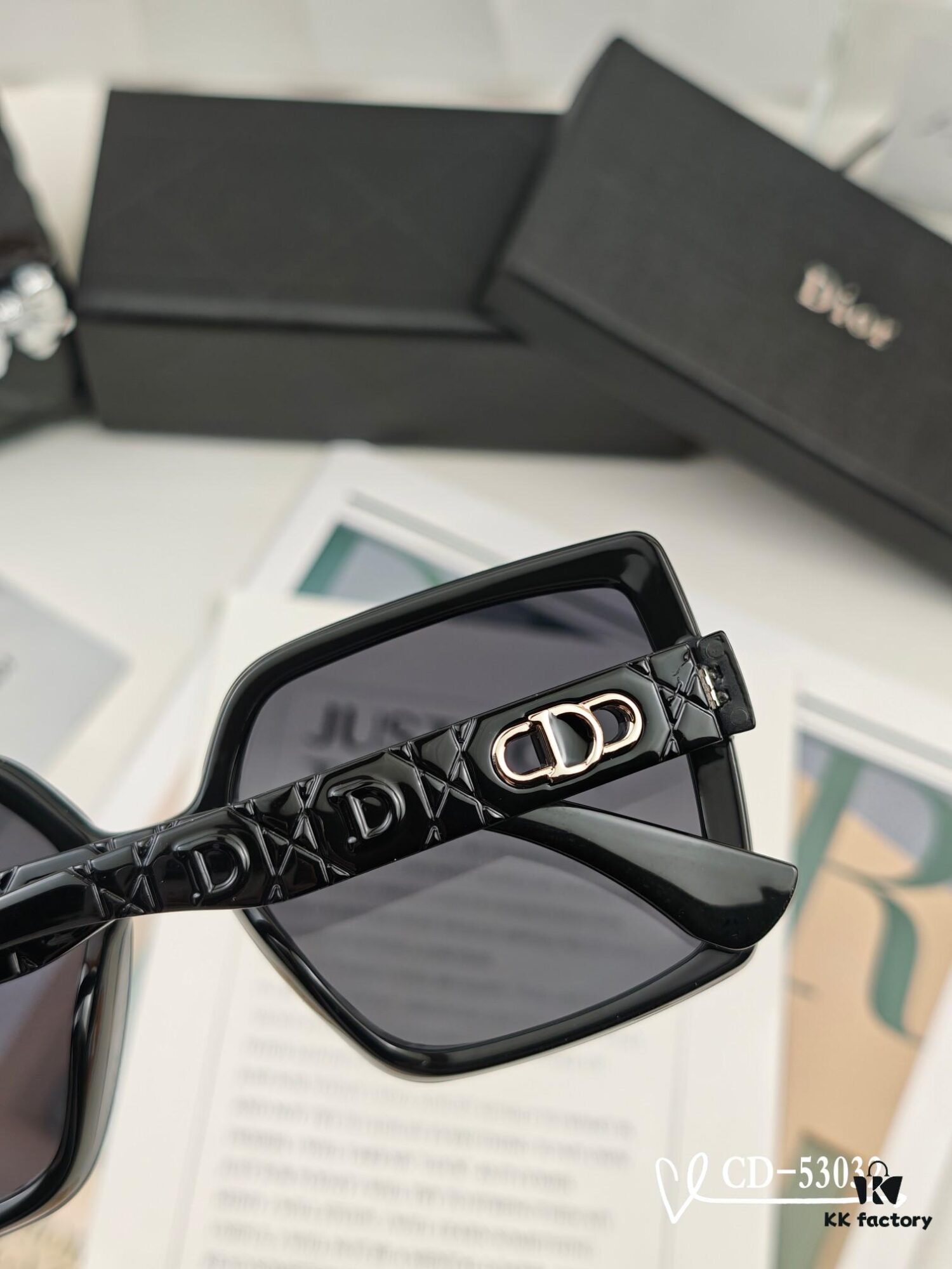 DIOR France | Polarized Sunglasses with TR90 Frame and Plutonite Lenses, Lightweight Comfortable Wear, Model: 53032