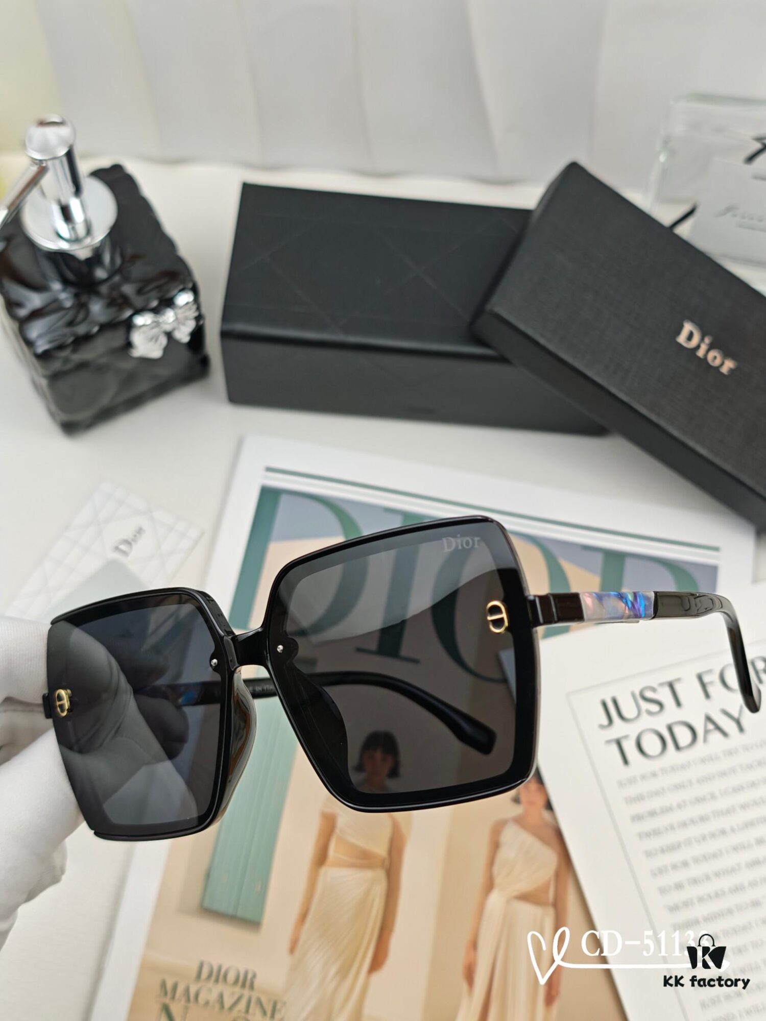 DIOR France TR90 Lightweight Sunglasses with Polarized Lenses, Model 51133