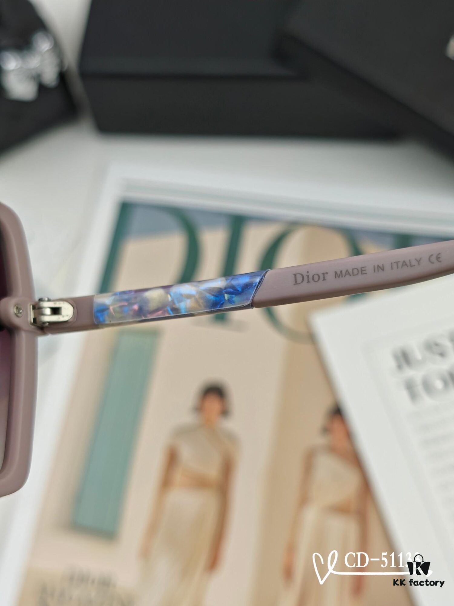 DIOR France TR90 Lightweight Sunglasses with Polarized Lenses, Model 51133