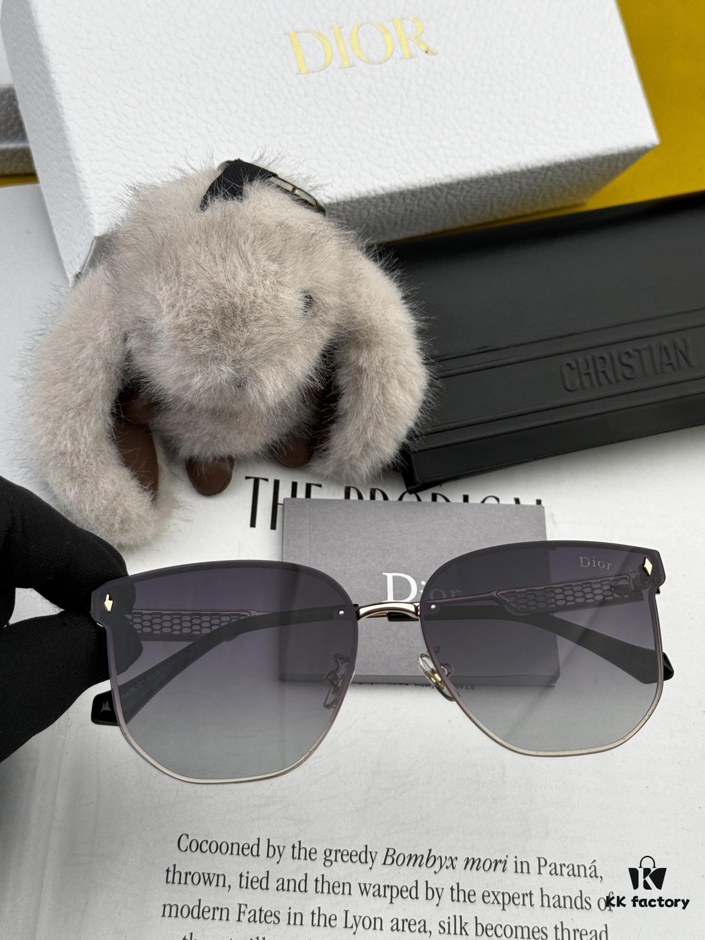 Dior Nylon Polarized Unisex Sunglasses, Frameless Polygonal Design, UV Protection, Model CD8640