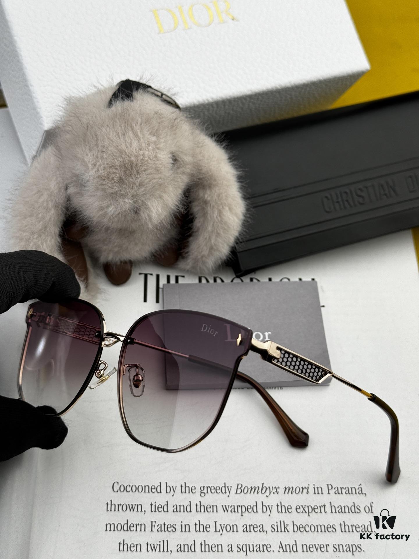 Dior Nylon Polarized Unisex Sunglasses, Frameless Polygonal Design, UV Protection, Model CD8640