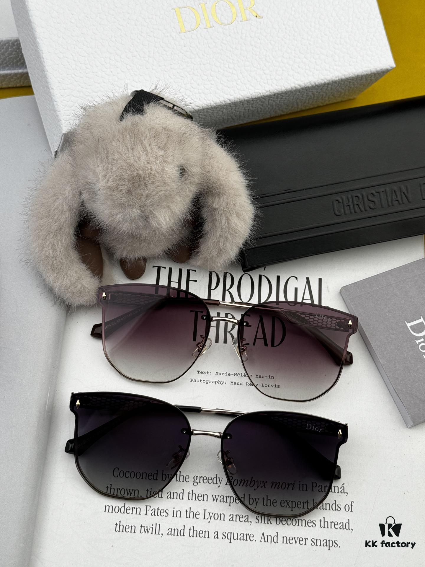 Dior Nylon Polarized Unisex Sunglasses, Frameless Polygonal Design, UV Protection, Model CD8640