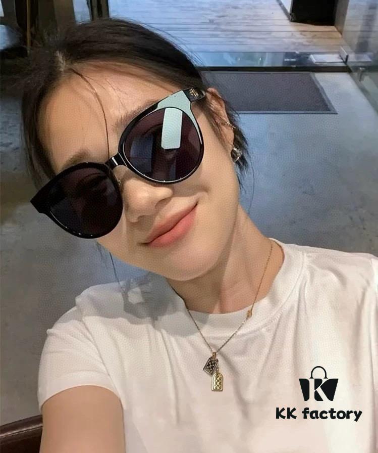 【DIOR】2025 Spring New Arrival Trendy Fashion Round Frame Polarized Sunglasses High Quality Comfortable Wear Influencer Style Sun Glasses Model: D6106