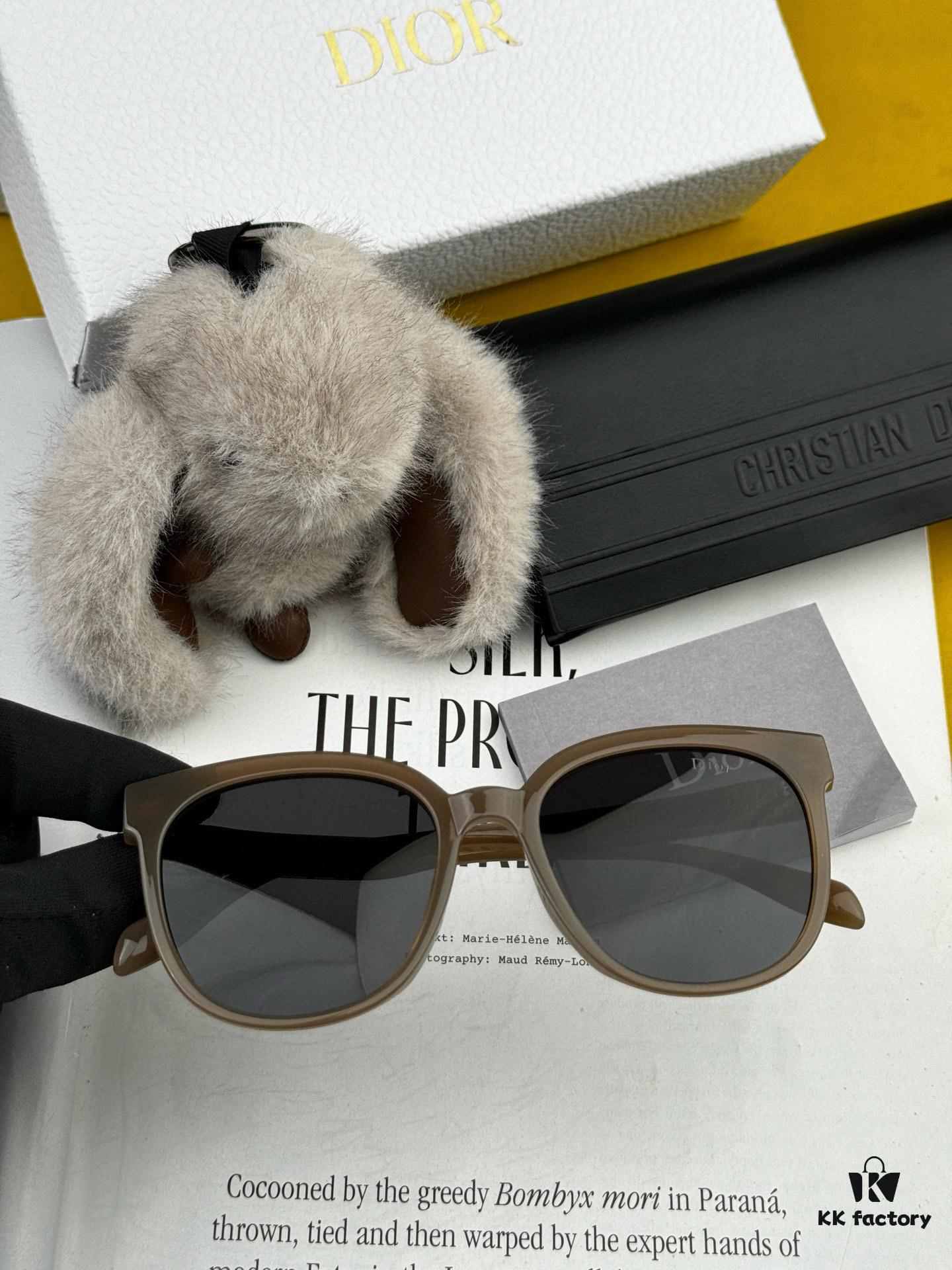 【DIOR】2025 Spring New Arrival Trendy Fashion Round Frame Polarized Sunglasses High Quality Comfortable Wear Influencer Style Sun Glasses Model: D6106