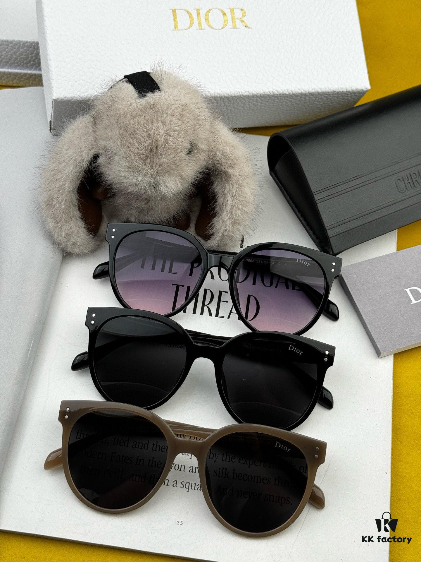 【DIOR - Dior】2025 Spring New Arrival Trendy Best-Selling Fashion Round Frame Polarized Sunglasses High Quality Comfortable Fit Influencer Favorite Model: D5106