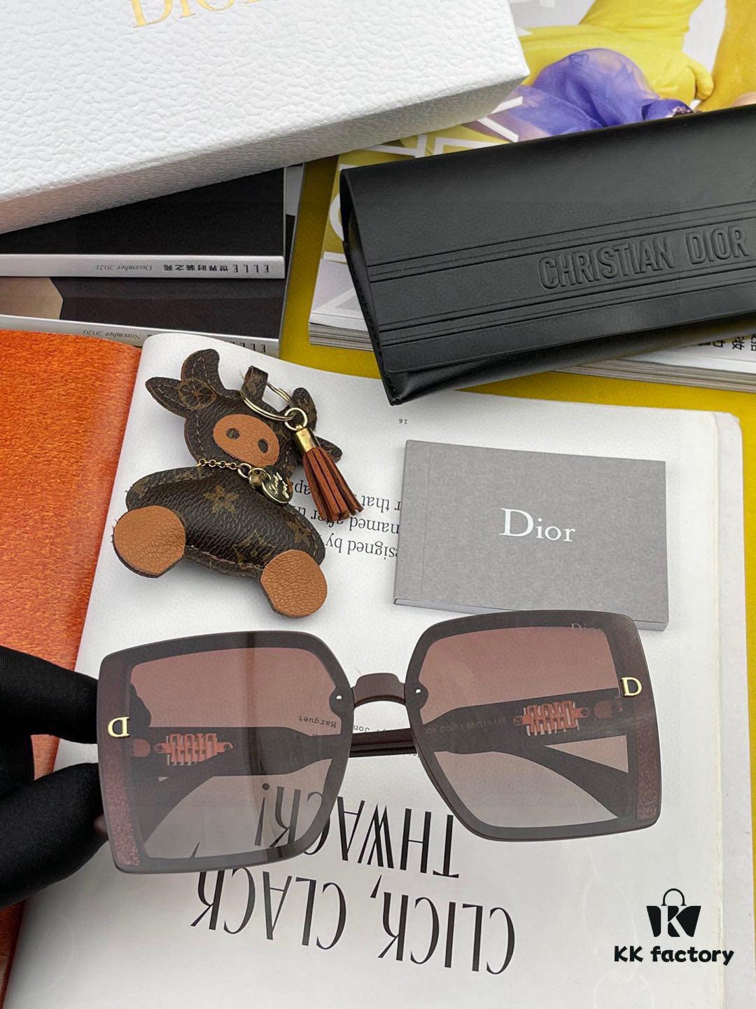 【DIOR】2025 Spring New Arrival Trendy Fashion Square Polarized Sunglasses High Quality Comfortable Fit Influencer Favorite Model: D5290