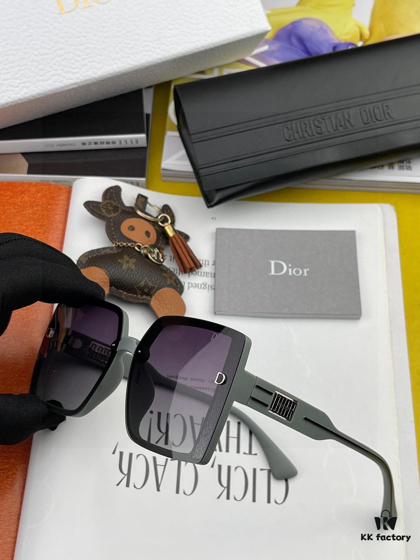 【DIOR】2025 Spring New Arrival Trendy Fashion Square Polarized Sunglasses High Quality Comfortable Fit Influencer Favorite Model: D5290