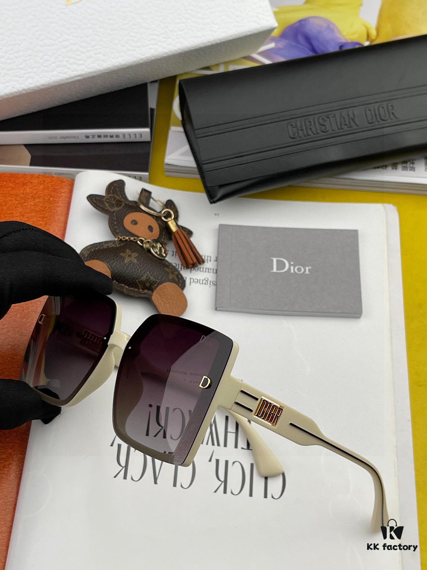【DIOR】2025 Spring New Arrival Trendy Fashion Square Polarized Sunglasses High Quality Comfortable Fit Influencer Favorite Model: D5290