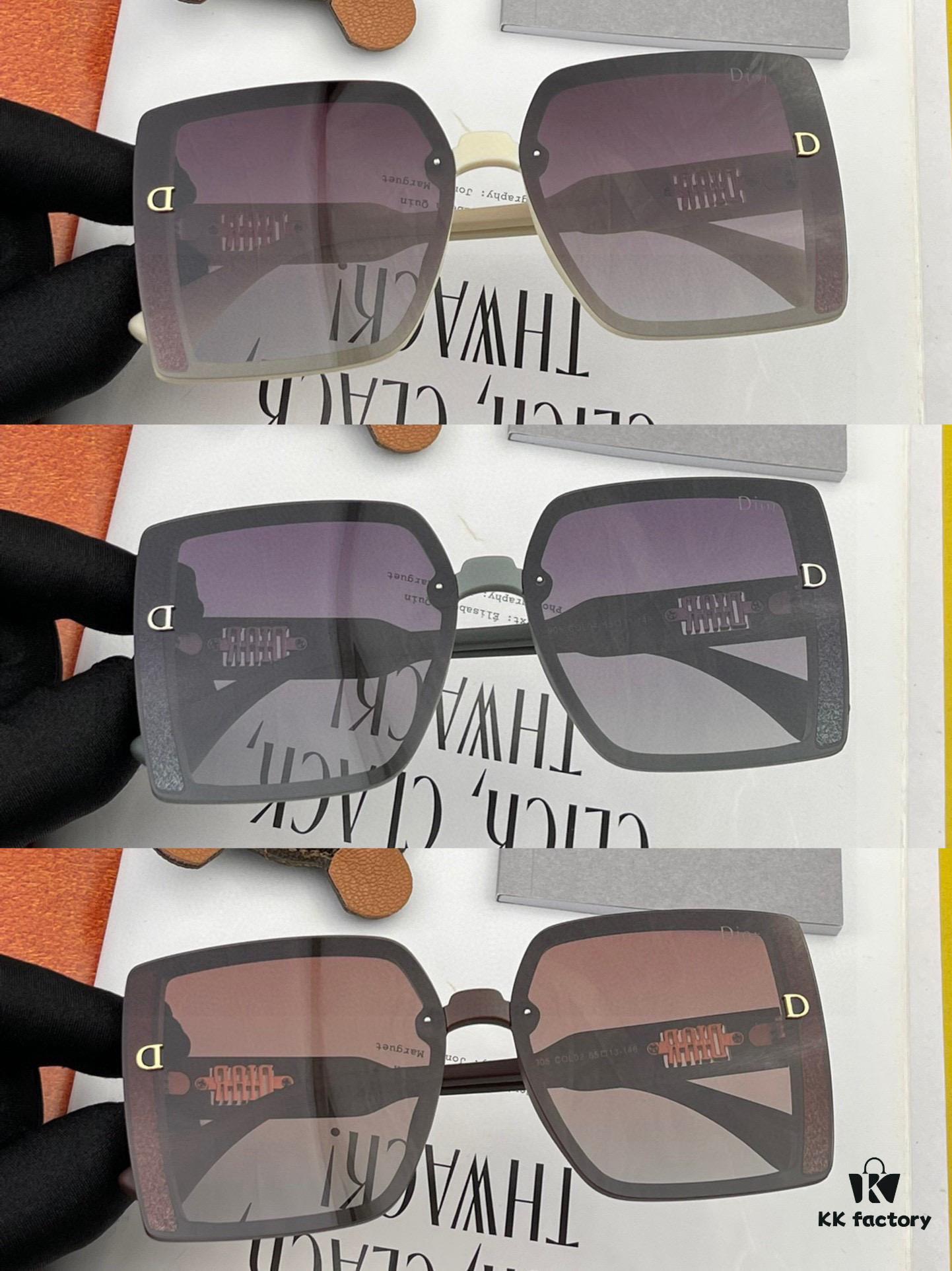 【DIOR】2025 Spring New Arrival Trendy Fashion Square Polarized Sunglasses High Quality Comfortable Fit Influencer Favorite Model: D5290