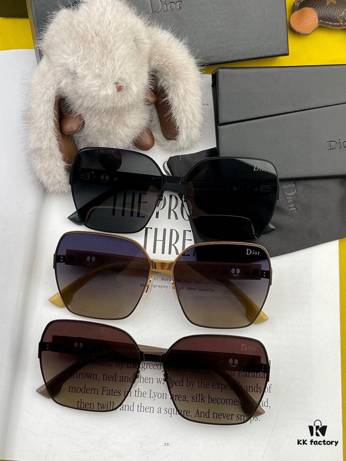 DIOR - Nylon Polarized Sunglasses 2025 Spring New Arrival Trendy High-Quality Fashion Polarized Sunglasses Comfortable Wear Influencer Style HD Women's Sunglasses 🕶️ High-Quality TR Frame Model: CHCD6330