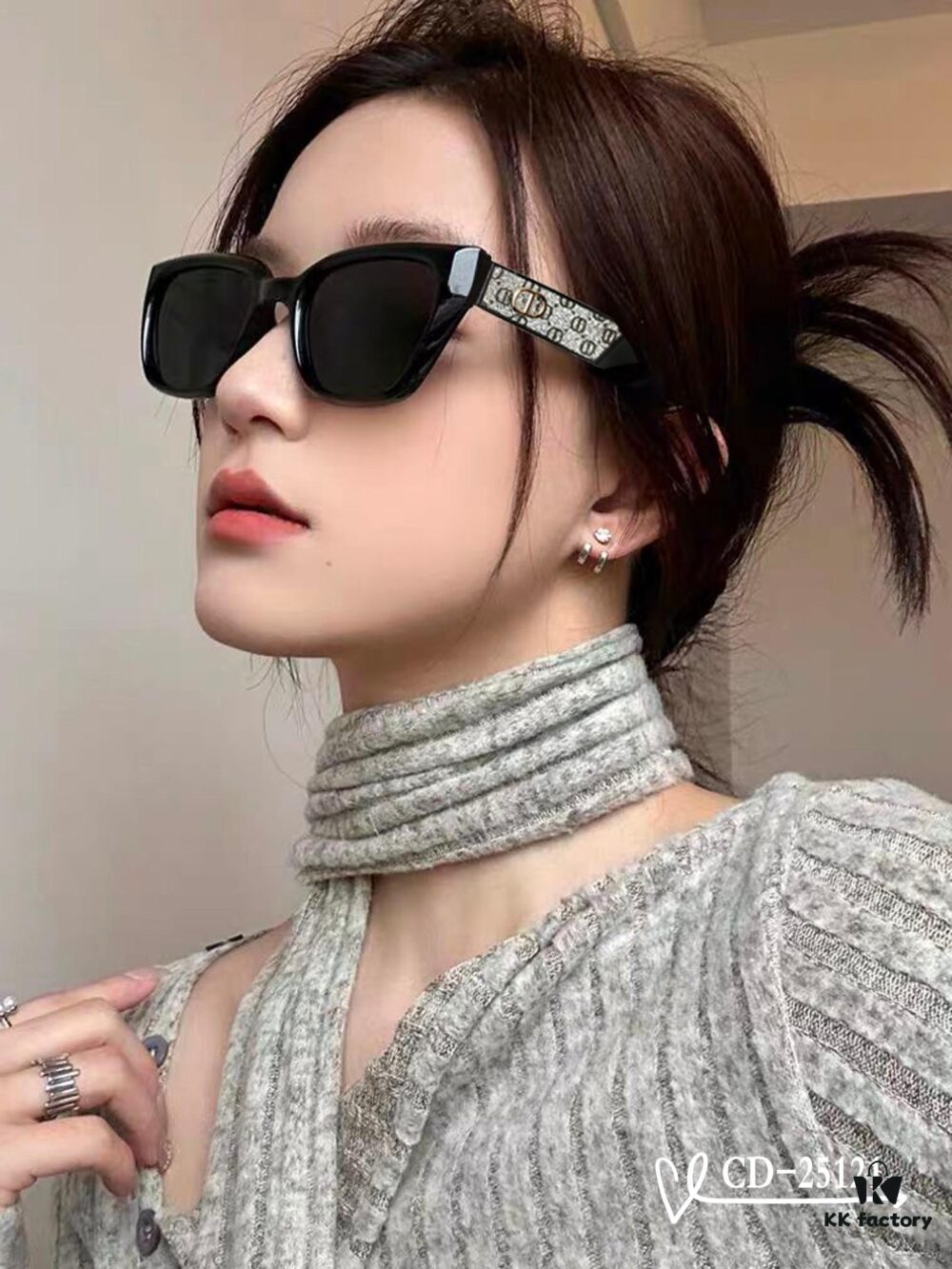 DIOR France | Polarized TR90 Sunglasses with Plutonite Lenses, Lightweight and Stylish Design, Model 25121