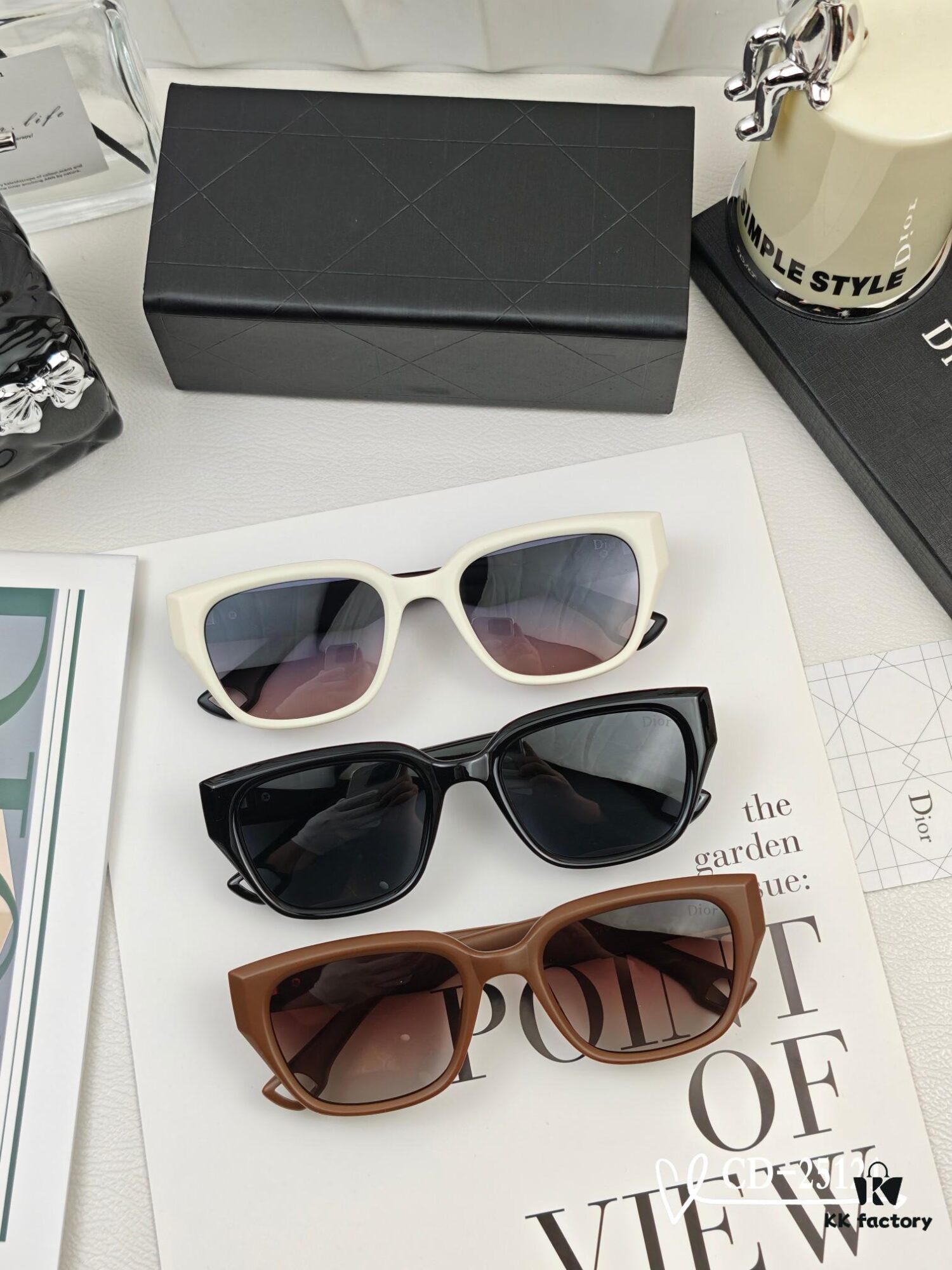 DIOR France | Polarized TR90 Sunglasses with Plutonite Lenses, Lightweight and Stylish Design, Model 25121