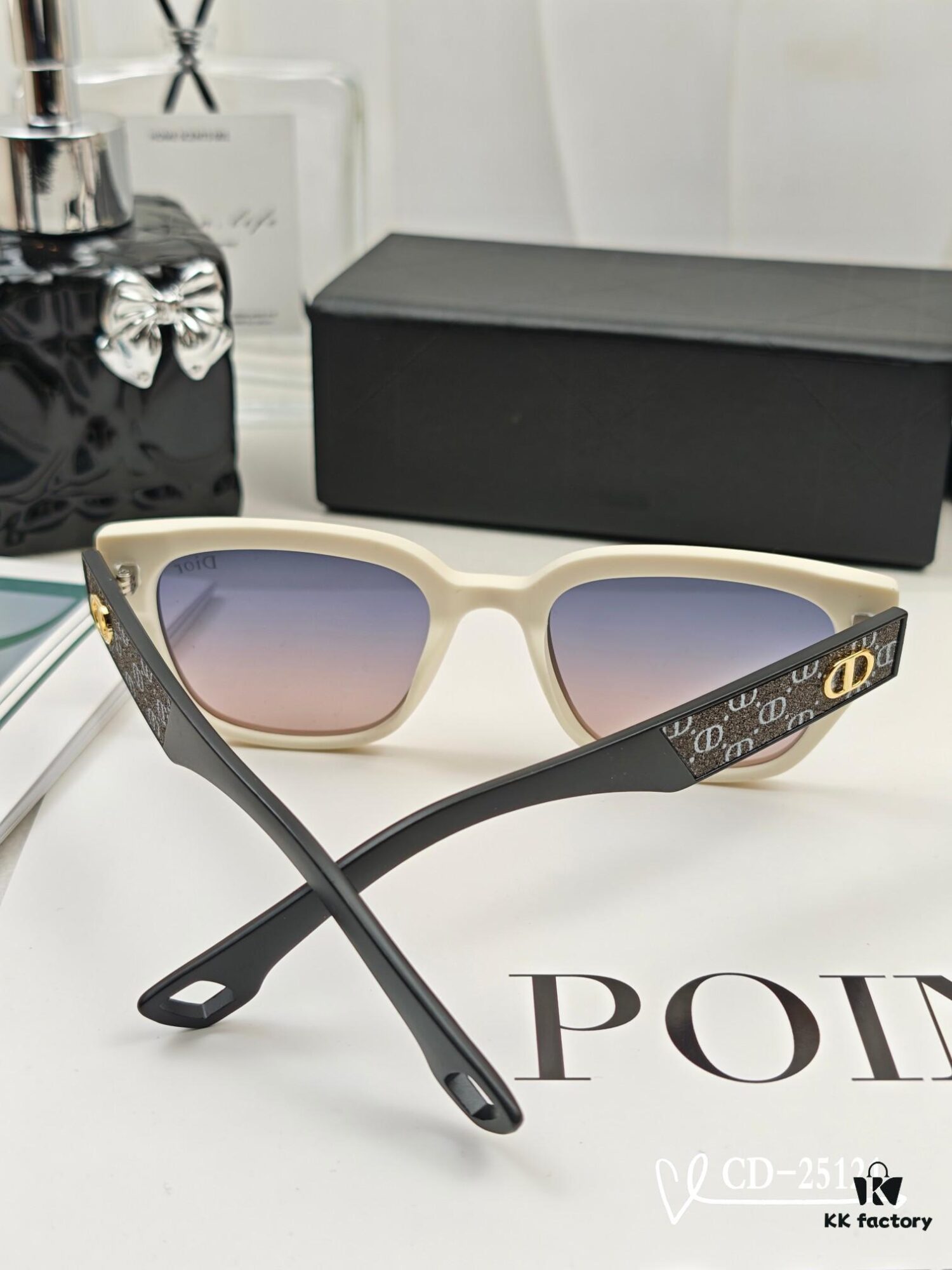 DIOR France | Polarized TR90 Sunglasses with Plutonite Lenses, Lightweight and Stylish Design, Model 25121