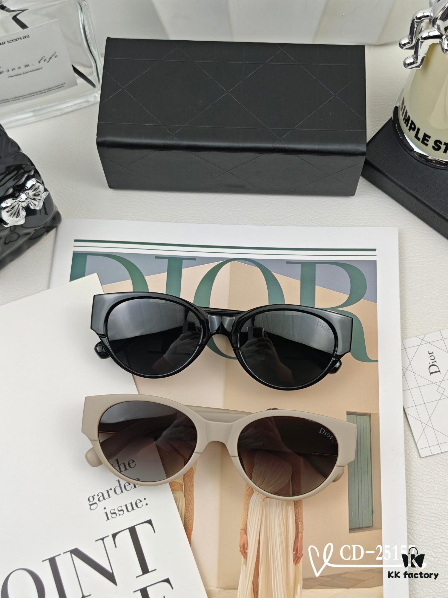 DIOR France TR90 Lightweight Sunglasses with Polarized Lenses, Model 25157