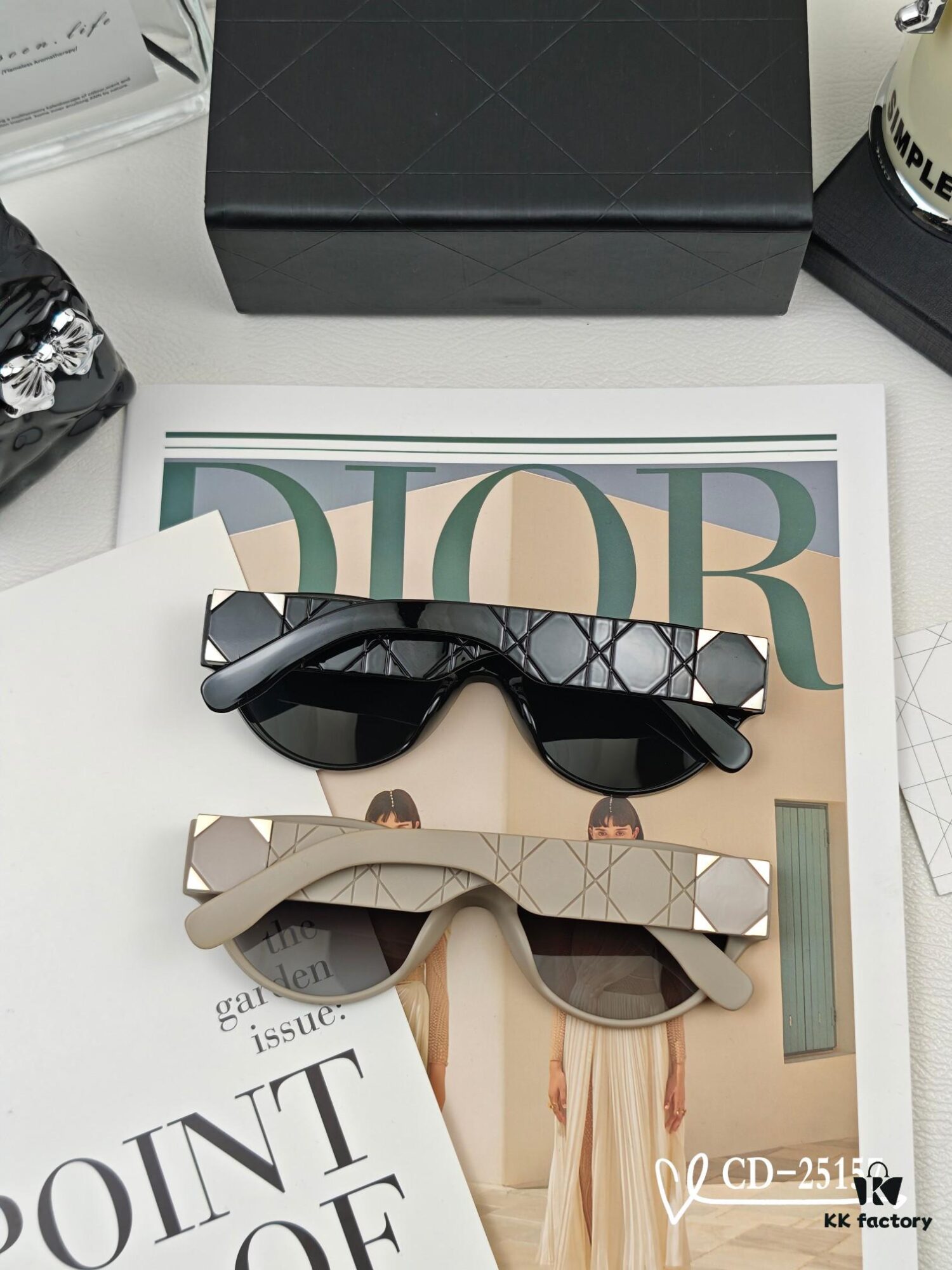 DIOR France TR90 Lightweight Sunglasses with Polarized Lenses, Model 25157