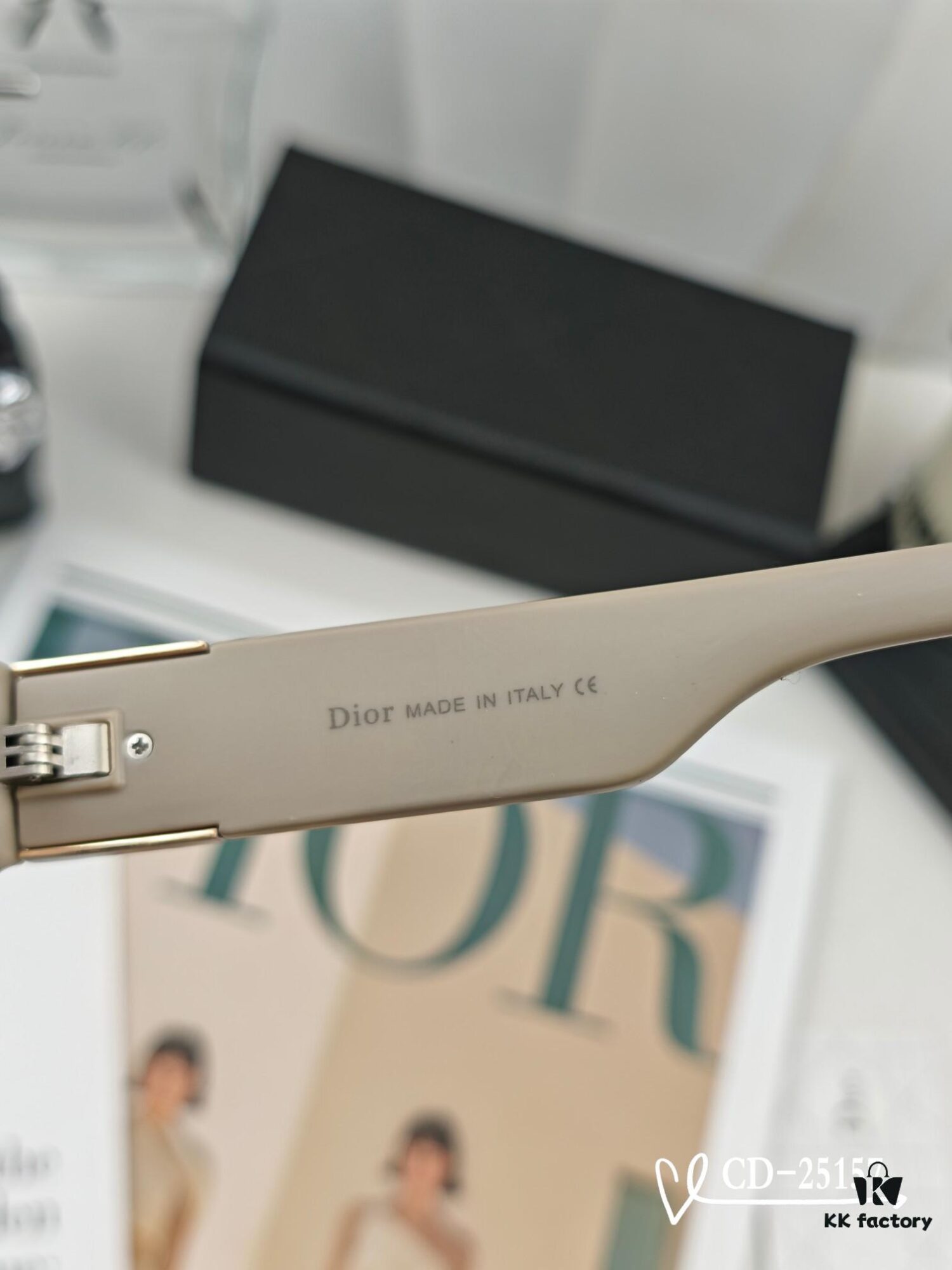 DIOR France TR90 Lightweight Sunglasses with Polarized Lenses, Model 25157