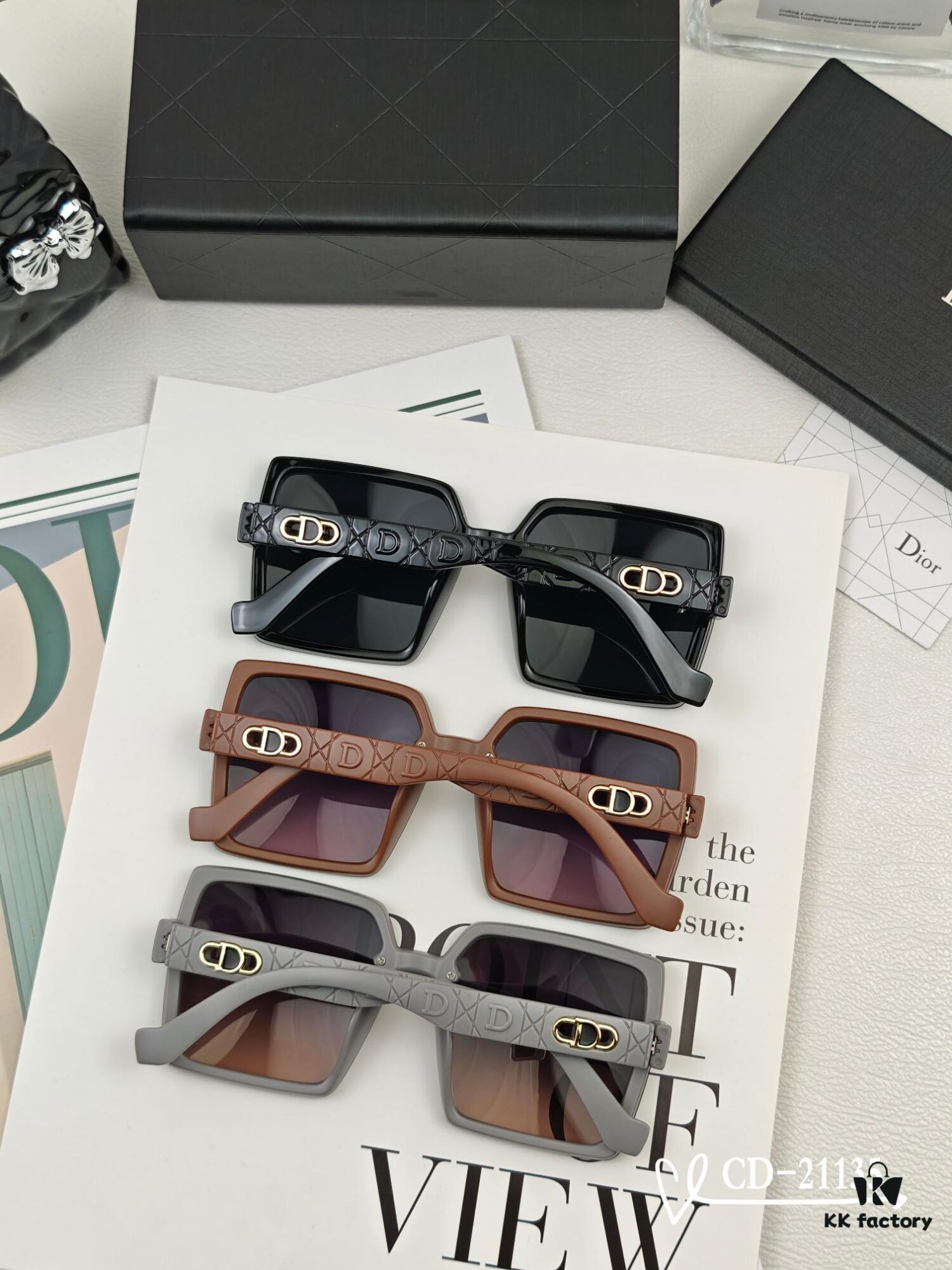 DIOR France TR90 Lightweight Sunglasses with Polarized Lenses, Model 21135