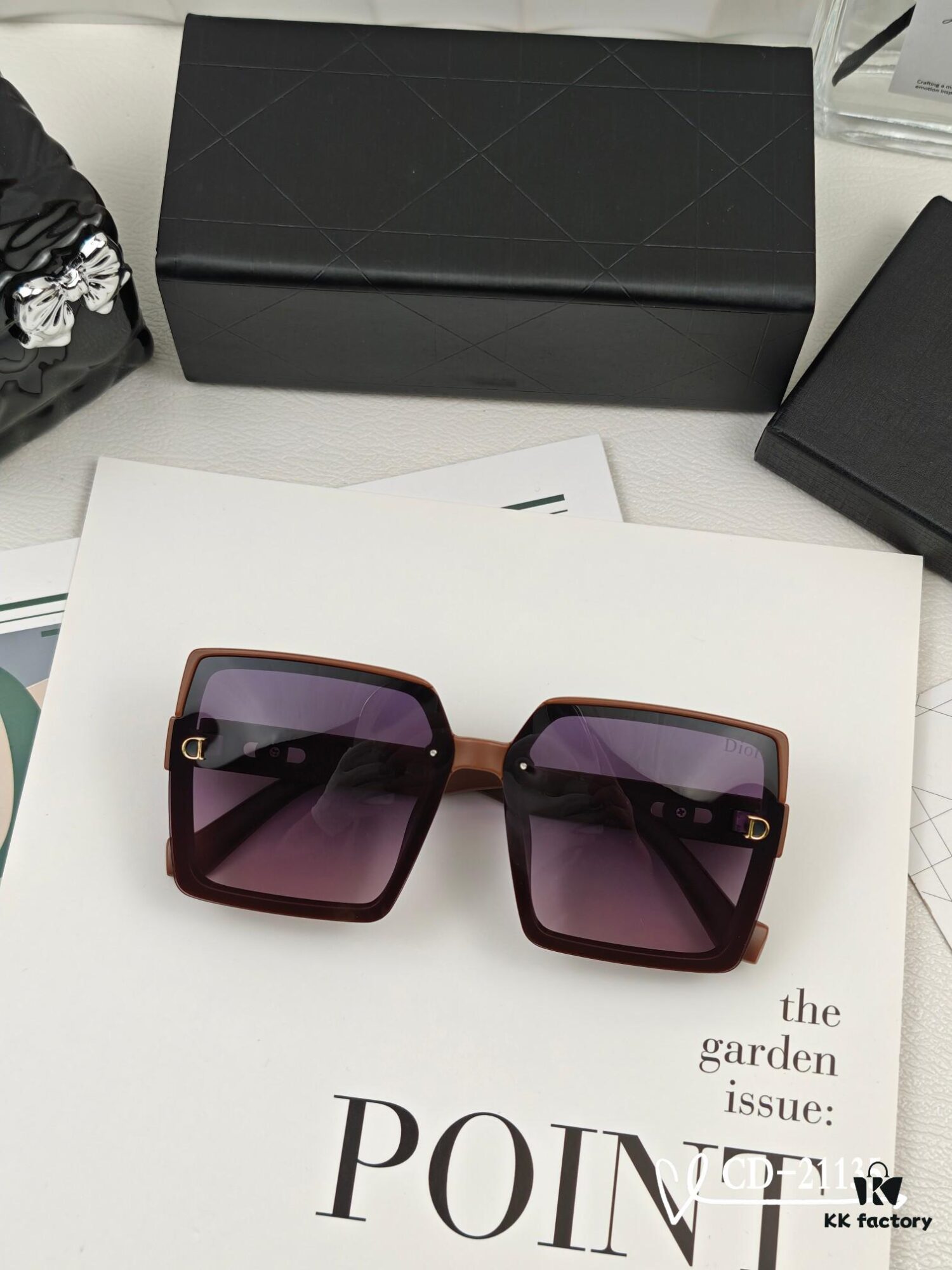 DIOR France TR90 Lightweight Sunglasses with Polarized Lenses, Model 21135