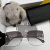 DIOR Nylon Polarized Unisex Sunglasses, Frameless Polygonal Design, UV-Protective Nylon Polarized Lenses, Suitable for All Face Shapes, Stylish with Coats or Dresses, Model: CD3641