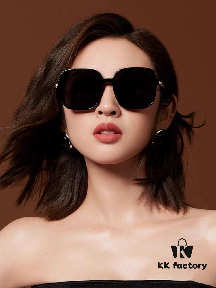 DIOR 2025 Spring New Arrival Trendy Best-Selling Fashion Round Frame Polarized Sunglasses High-Quality Lightweight TR Frame Women's HD Thickened Polarized Sunglasses