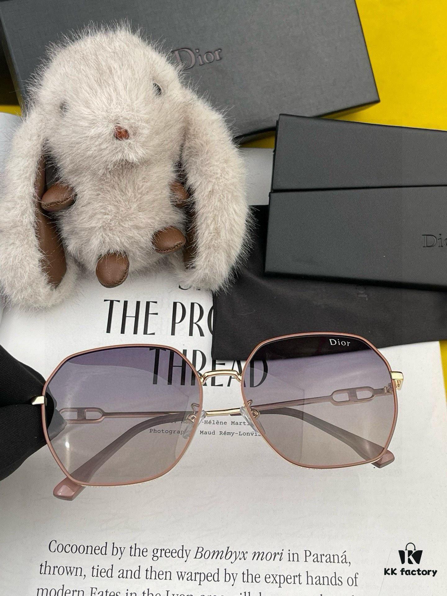 DIOR 2025 Official New Arrival Large-Frame Polarized Sunglasses, Popular Among Celebrities, Polylux Ultra-Clear Thickened Sunglasses Model: CD0823