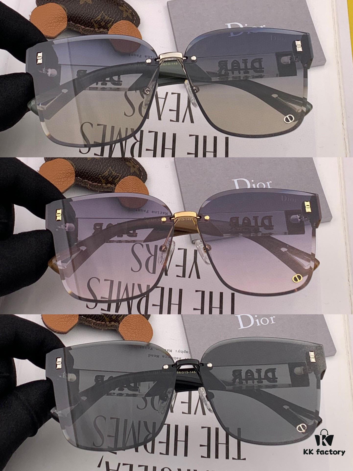 Nylon Polarized Series: DIOR Oversized Square Frame Sunglasses with Classic Design, Universal Fit for All Face Shapes, Stylish Look with Trench Coats or Dresses, Nylon Polarized Lenses for UV Protection, Model: CD1192