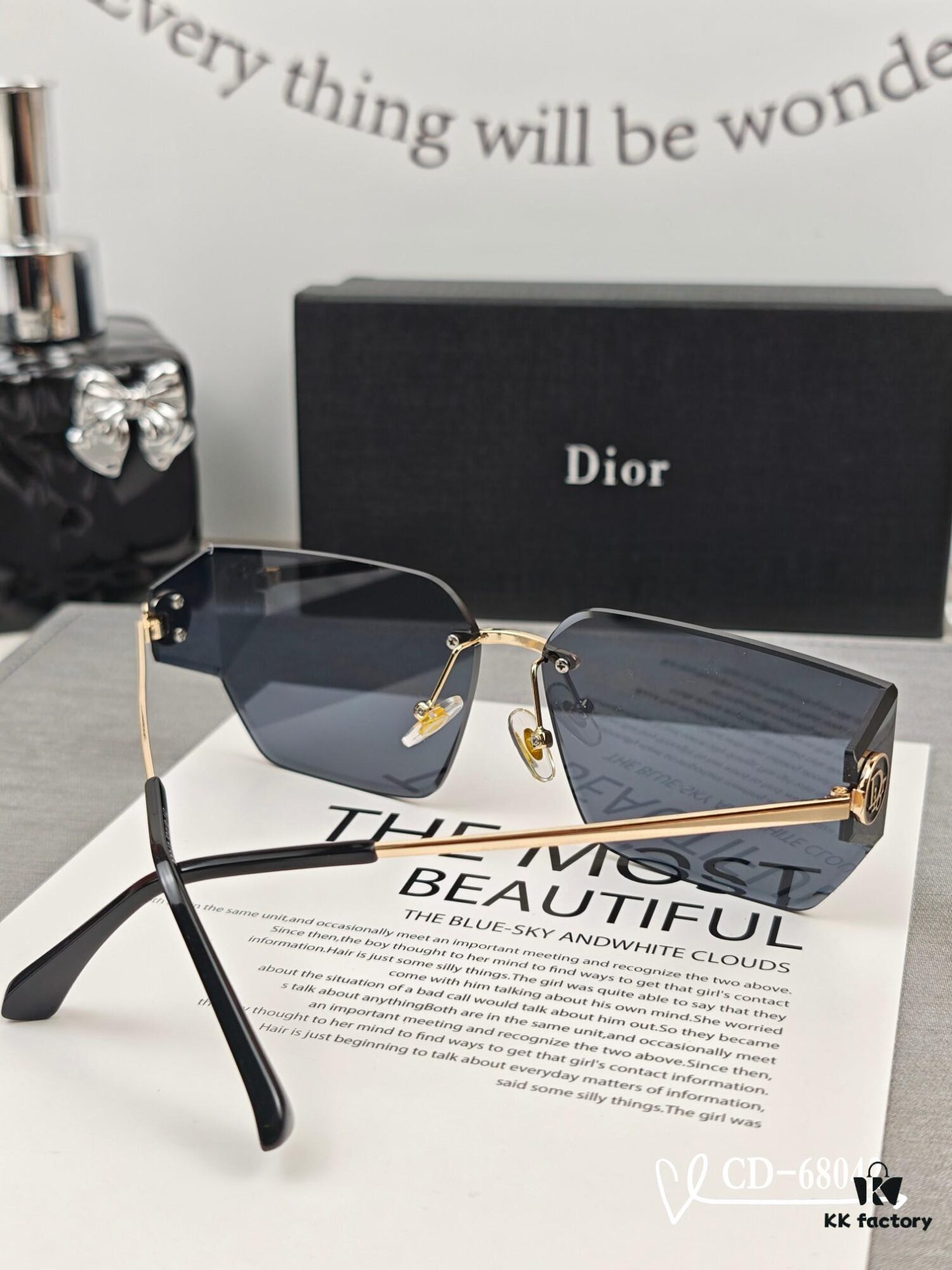 Dior - French Designer Unisex Sunglasses with Polarized Lenses, Lightweight Metal Frame, Stylish and Comfortable for Travel and Driving