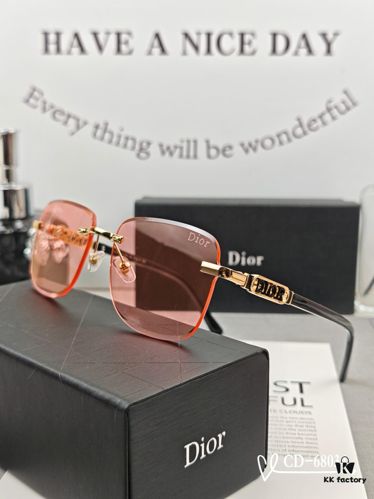 Dior - French Fashion House Dior, Unisex Sunglasses with Polarized Lenses by Polaroid, Lightweight Metal Frame for Comfortable Wear, Style 68034