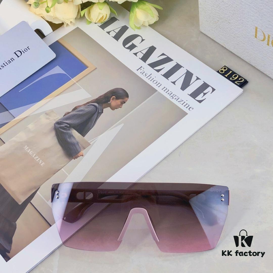 Dior Oversized Windproof Protective Cat-Eye Sunglasses for Women, UV Protection, Face-Framing Design to Minimize Facial Appearance