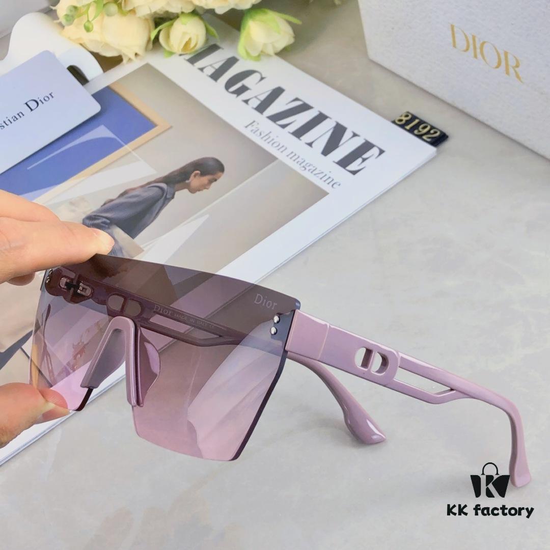 Dior Oversized Windproof Protective Cat-Eye Sunglasses for Women, UV Protection, Face-Framing Design to Minimize Facial Appearance