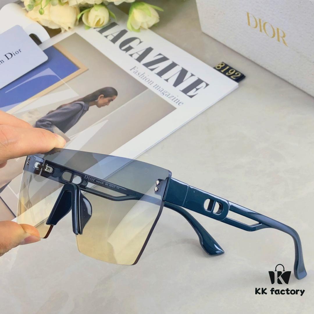 Dior Oversized Windproof Protective Cat-Eye Sunglasses for Women, UV Protection, Face-Framing Design to Minimize Facial Appearance