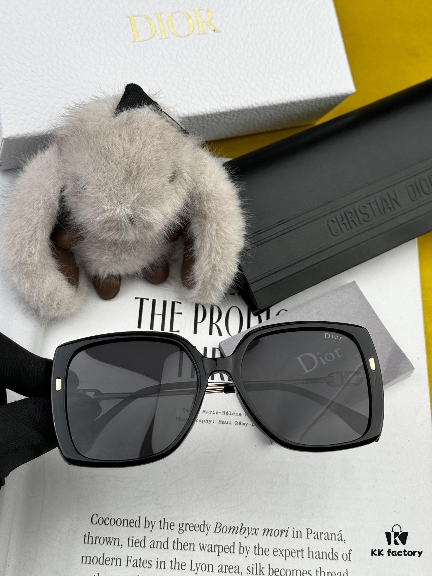 【DIOR】2025 Spring New Arrival Trendy Fashion Square Polarized Sunglasses High-Quality Comfortable Fit Influencer Style Women's HD Polarized Sunglasses 🕶️ High-Quality TR Frame Model: CD7906 Sunglasses