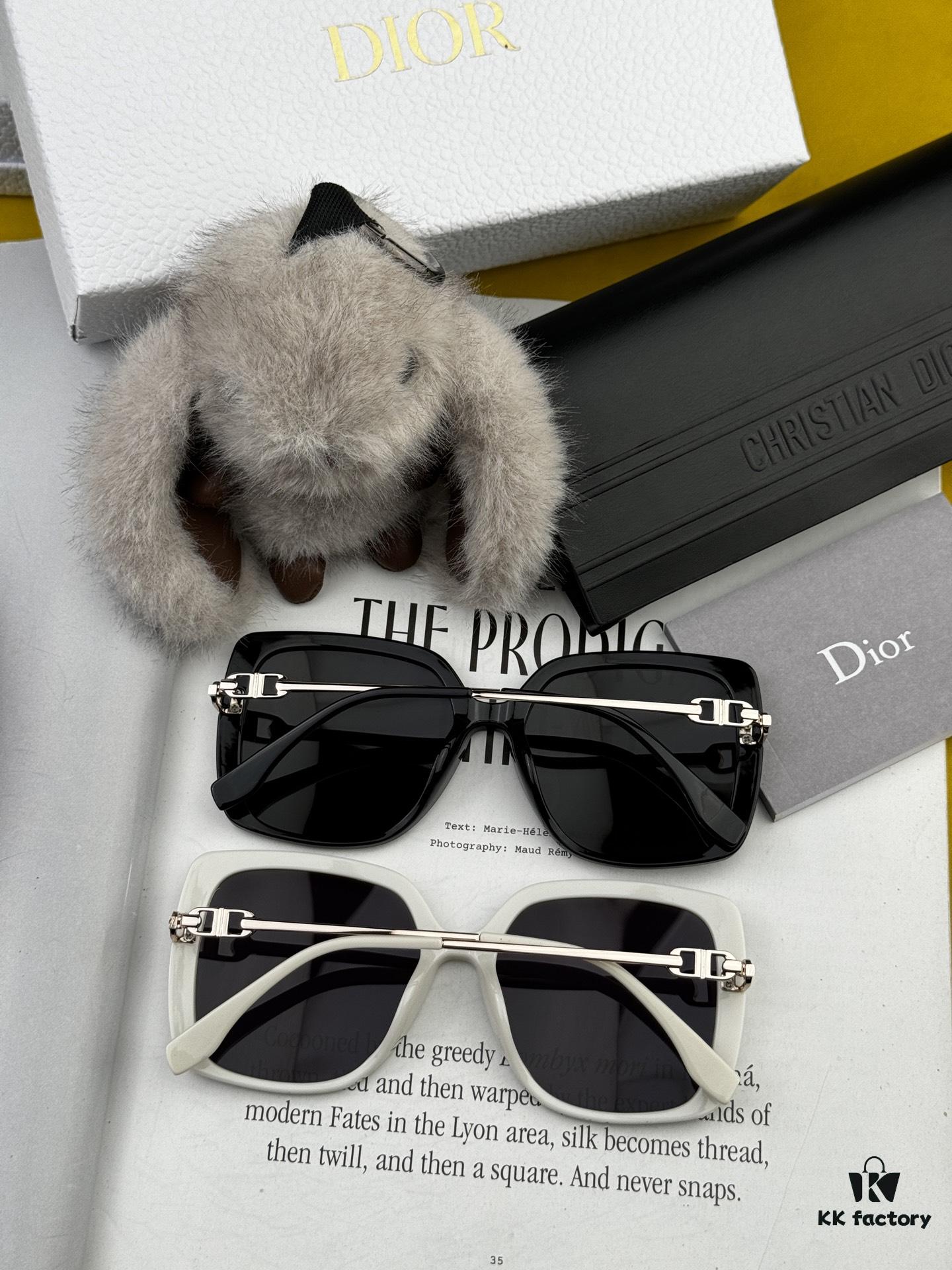 【DIOR】2025 Spring New Arrival Trendy Fashion Square Polarized Sunglasses High-Quality Comfortable Fit Influencer Style Women's HD Polarized Sunglasses 🕶️ High-Quality TR Frame Model: CD7906 Sunglasses