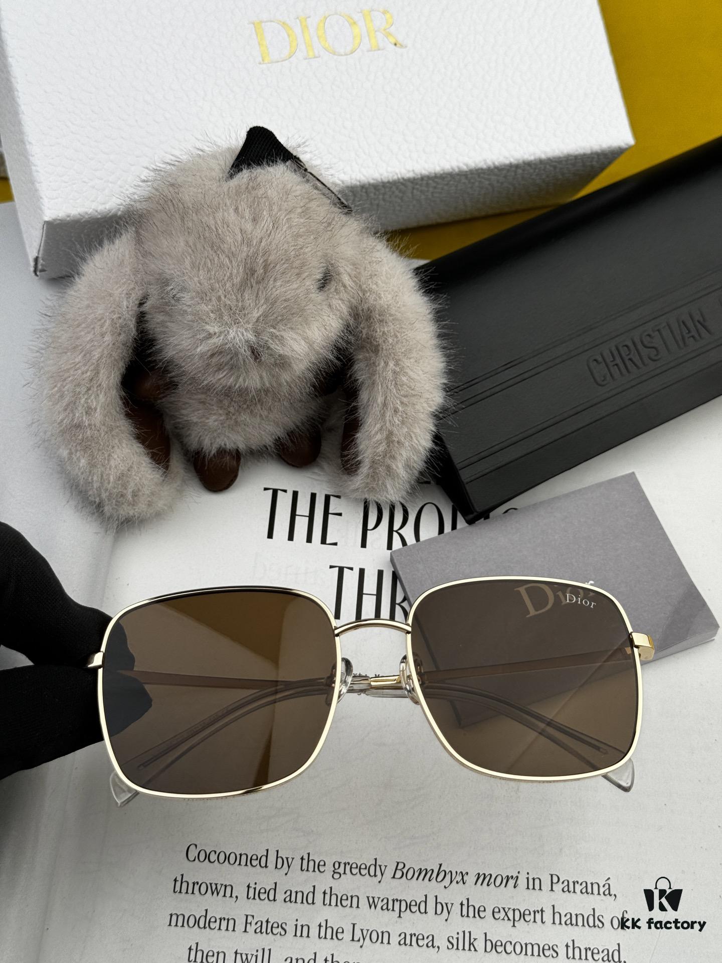 DIOR Volcano ☔️ Fashion Square Sunglasses Top Luxury [Strong] High Quality [Victory][Kiss] 🍦🍨 [Proud] Exceptional Charm 😄 🍫🍪 Women's Driving Sunglasses [Love] Model: CD5908 Eyewear Sunglasses