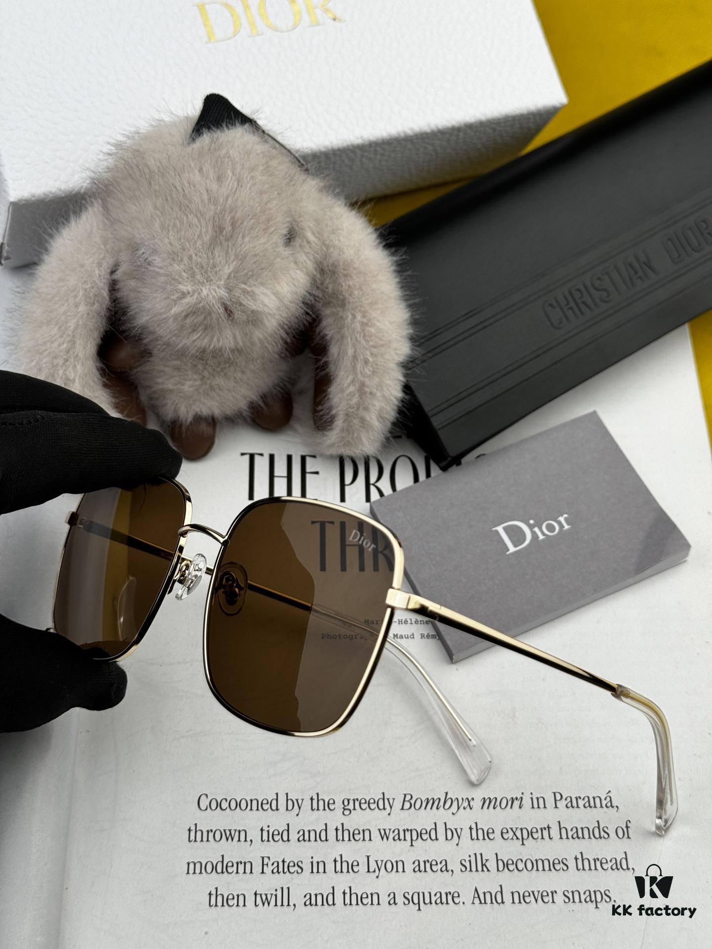 DIOR Volcano ☔️ Fashion Square Sunglasses Top Luxury [Strong] High Quality [Victory][Kiss] 🍦🍨 [Proud] Exceptional Charm 😄 🍫🍪 Women's Driving Sunglasses [Love] Model: CD5908 Eyewear Sunglasses