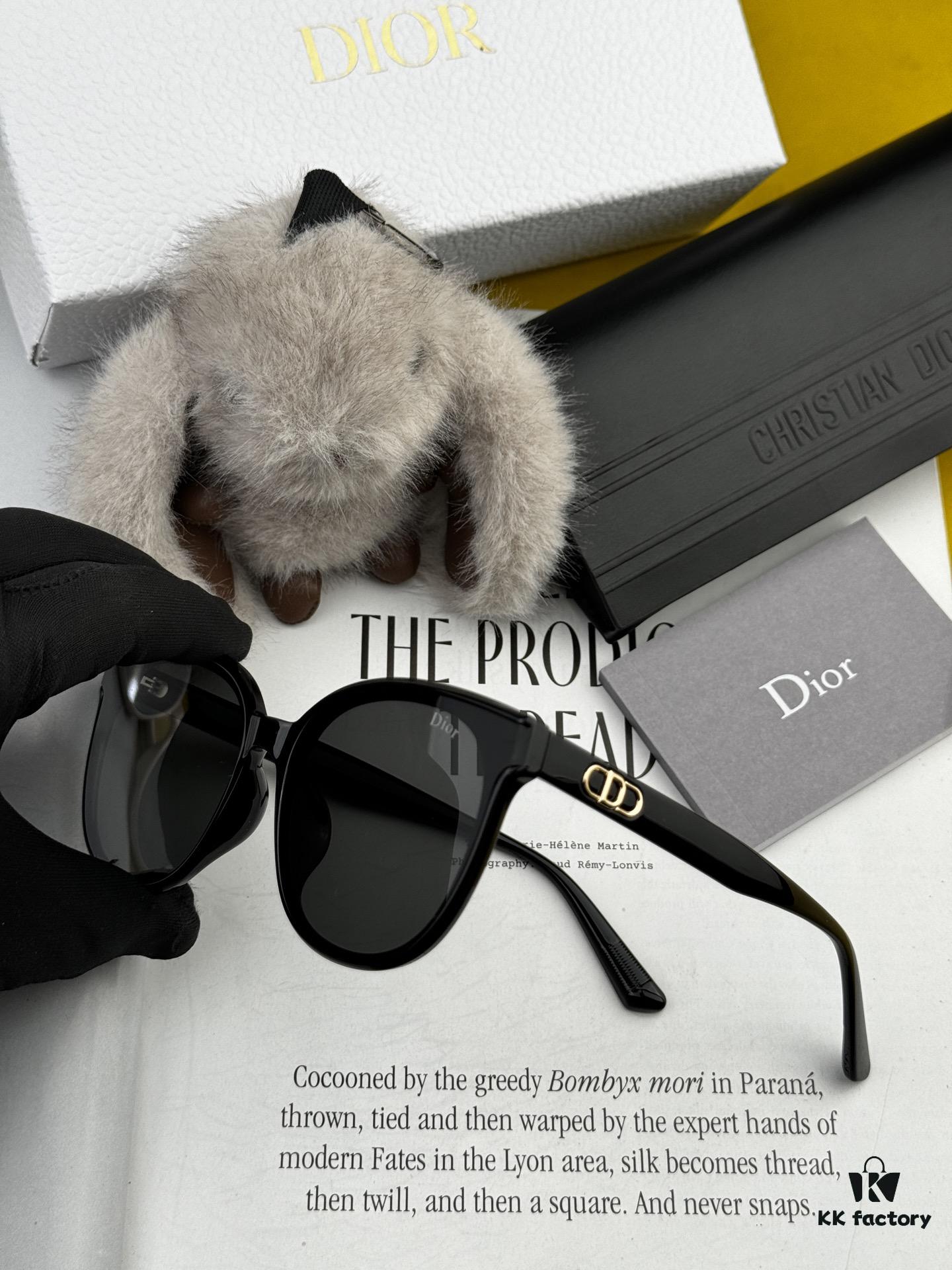 DIOR - Spring New Arrival Trendy Best-Selling Fashion Round Frame Polarized Sunglasses High Quality Comfortable Wear Influencer Favorite Sunglasses Model: CD251