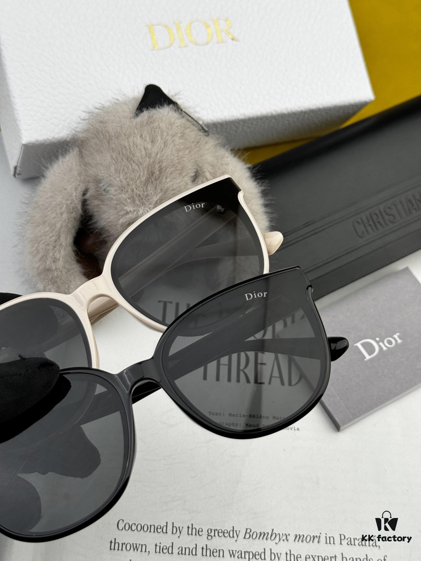 DIOR - Spring New Arrival Trendy Best-Selling Fashion Round Frame Polarized Sunglasses High Quality Comfortable Wear Influencer Favorite Sunglasses Model: CD251
