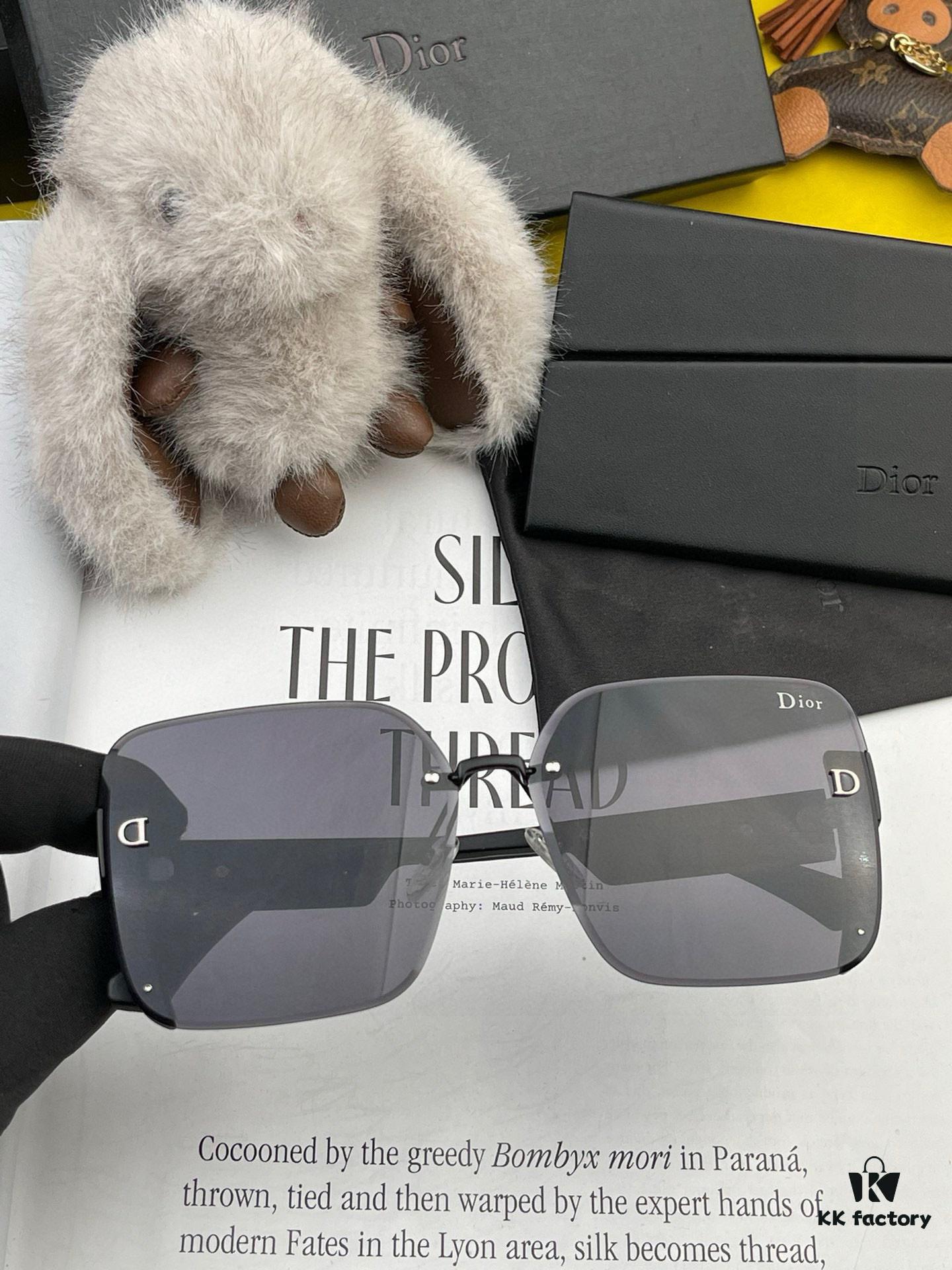 【DIOR】2025 Spring New Arrival Trendy Fashion Square Polarized Sunglasses High-Quality Comfortable Wear Influencer Favorite Women's HD Thickened Polarized Sunglasses