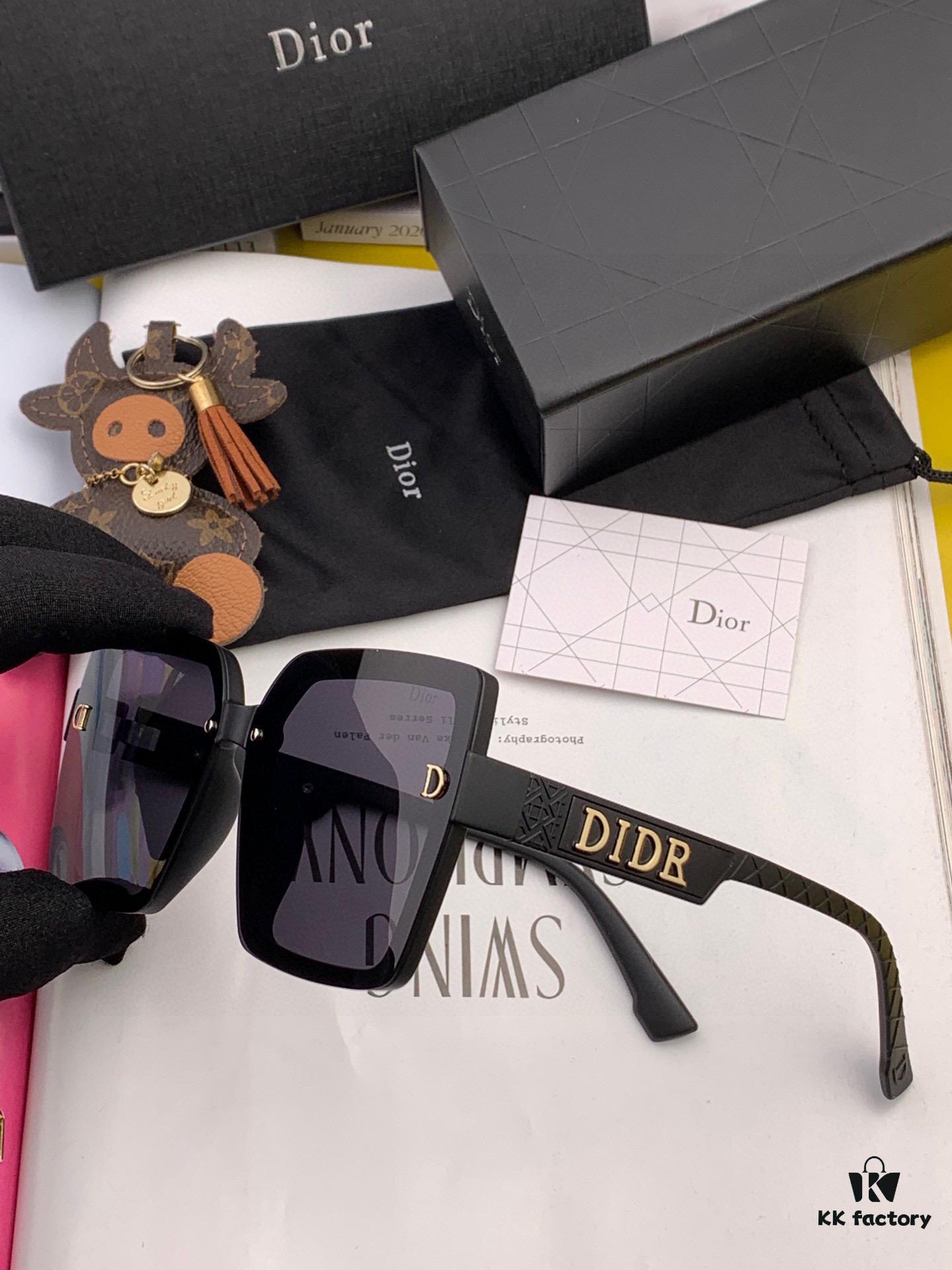 【DIOR - Dior】2025 Spring New Arrival Trendy Popular Fashion Square Polarized Sunglasses High Quality Comfortable Fit Influencer Favorite Sunglasses Model: D6514