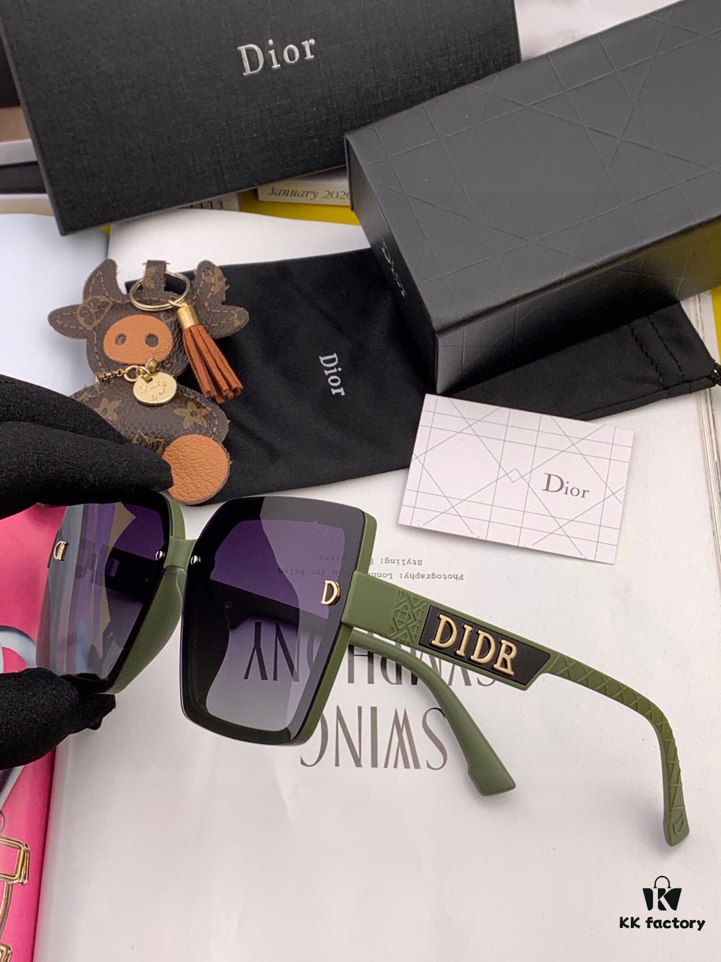 【DIOR - Dior】2025 Spring New Arrival Trendy Popular Fashion Square Polarized Sunglasses High Quality Comfortable Fit Influencer Favorite Sunglasses Model: D6514