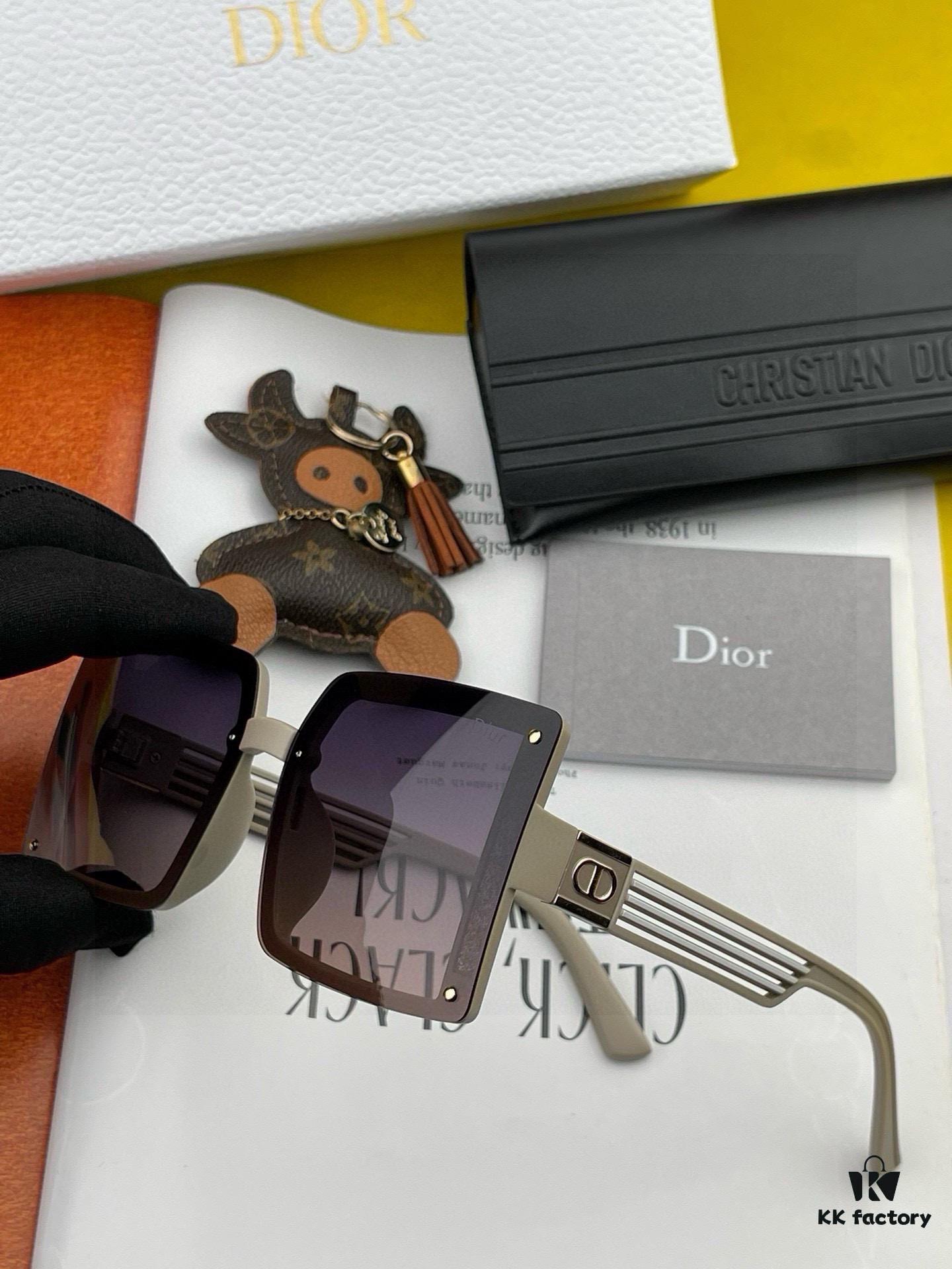 【DIOR】2025 Spring New Arrival Trendy Fashion Square Polarized Sunglasses High Quality Comfortable Fit Influencer Popular Style Model: D1297