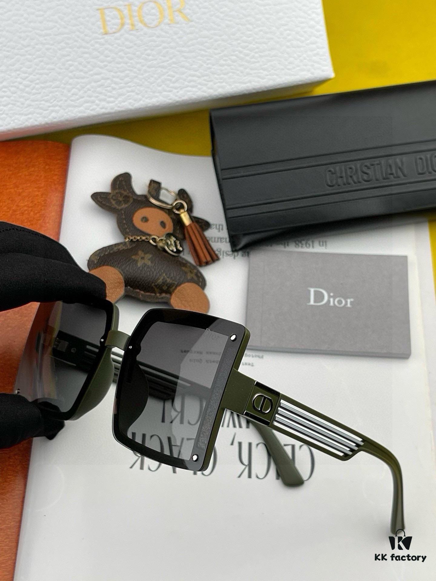 【DIOR】2025 Spring New Arrival Trendy Fashion Square Polarized Sunglasses High Quality Comfortable Fit Influencer Popular Style Model: D1297