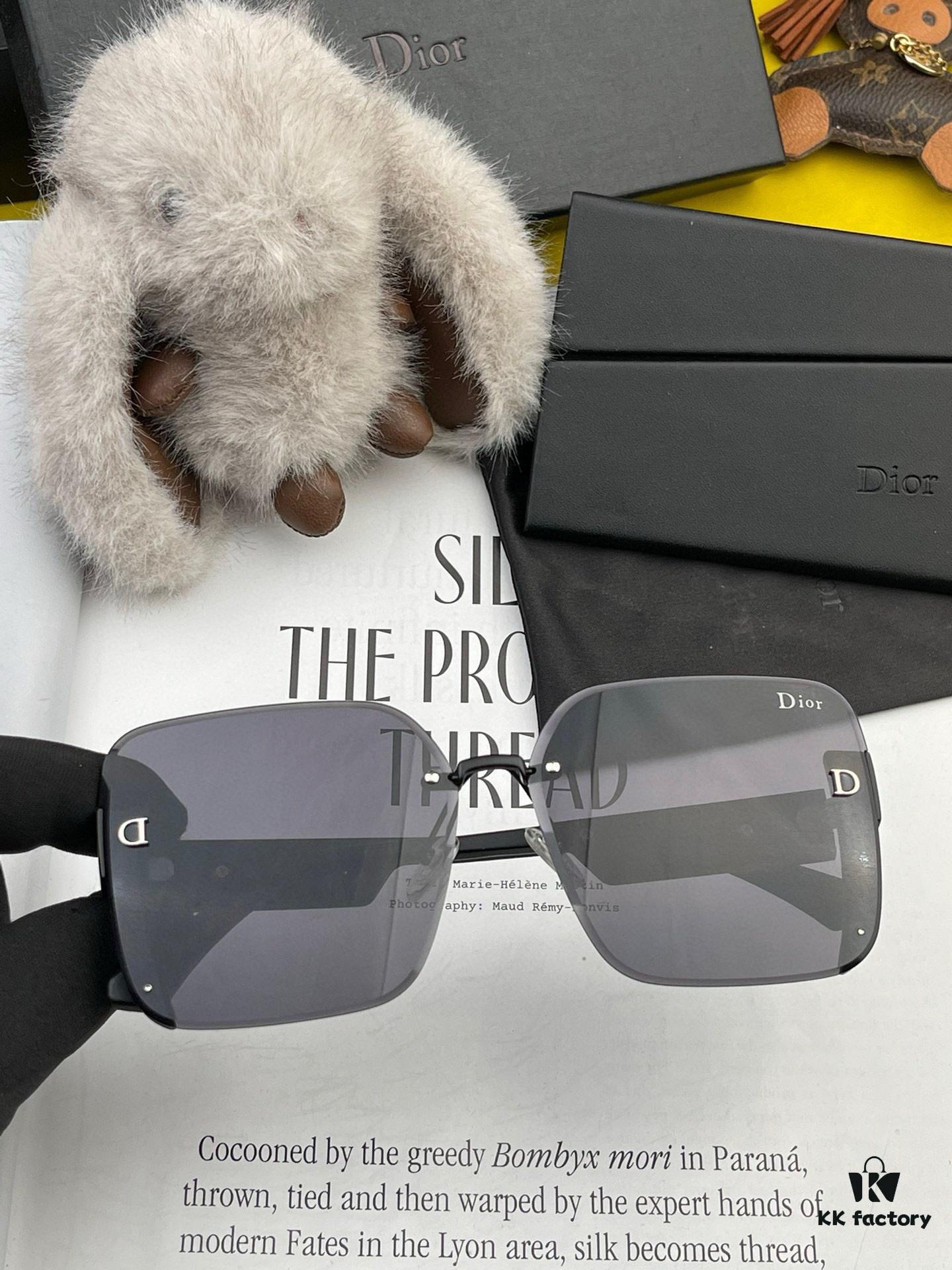 DIOR 2025 Spring New Arrival Trendy Fashion Square Polarized Sunglasses High-Quality Comfortable Fit Influencer Favorite Women's HD Thickened Polarized Sunglasses