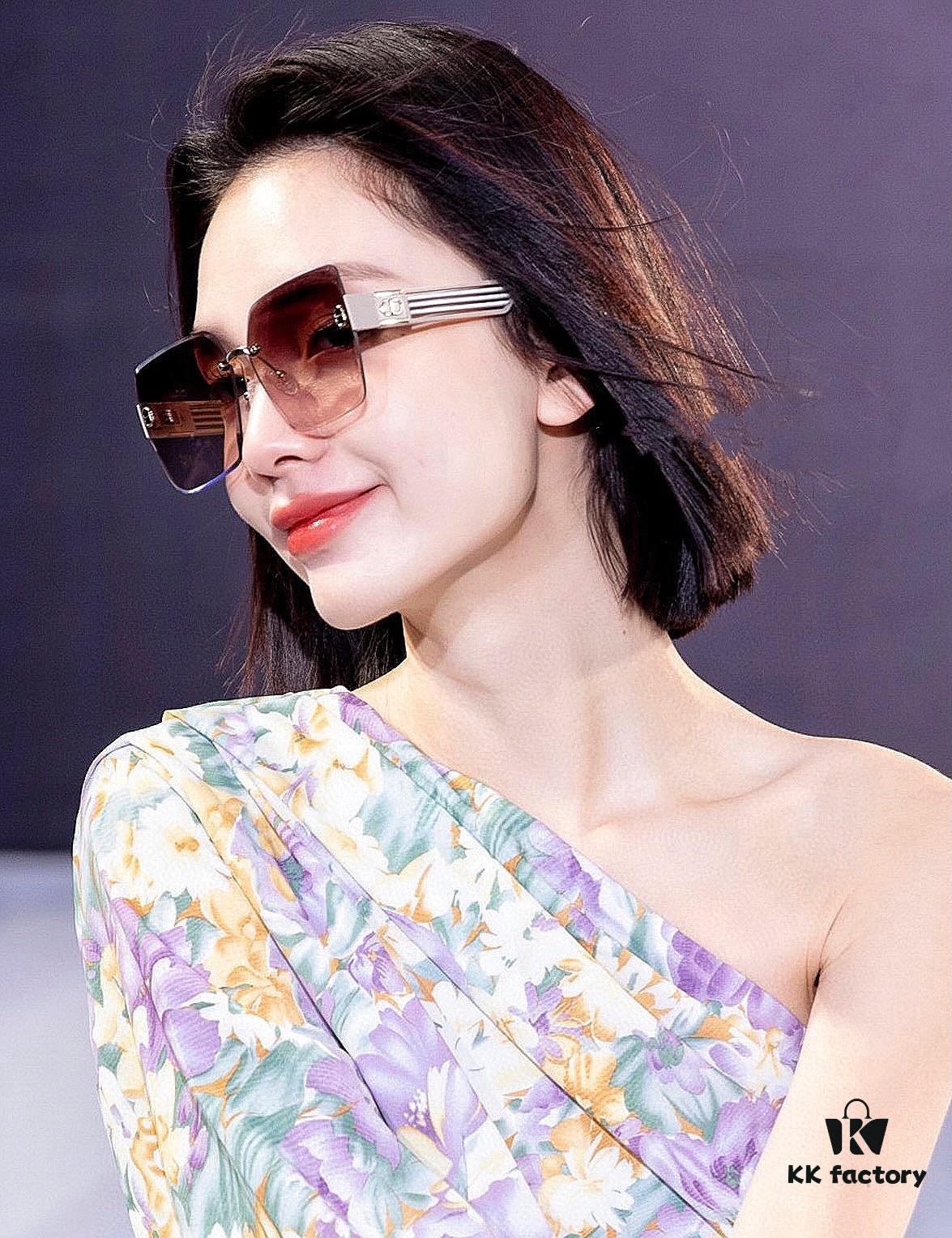【DIOR】2024 Spring New Arrival Trendy Popular Fashion Square Frame Sunglasses High Quality Comfortable Wear Influencer Style Shades Model: D6296