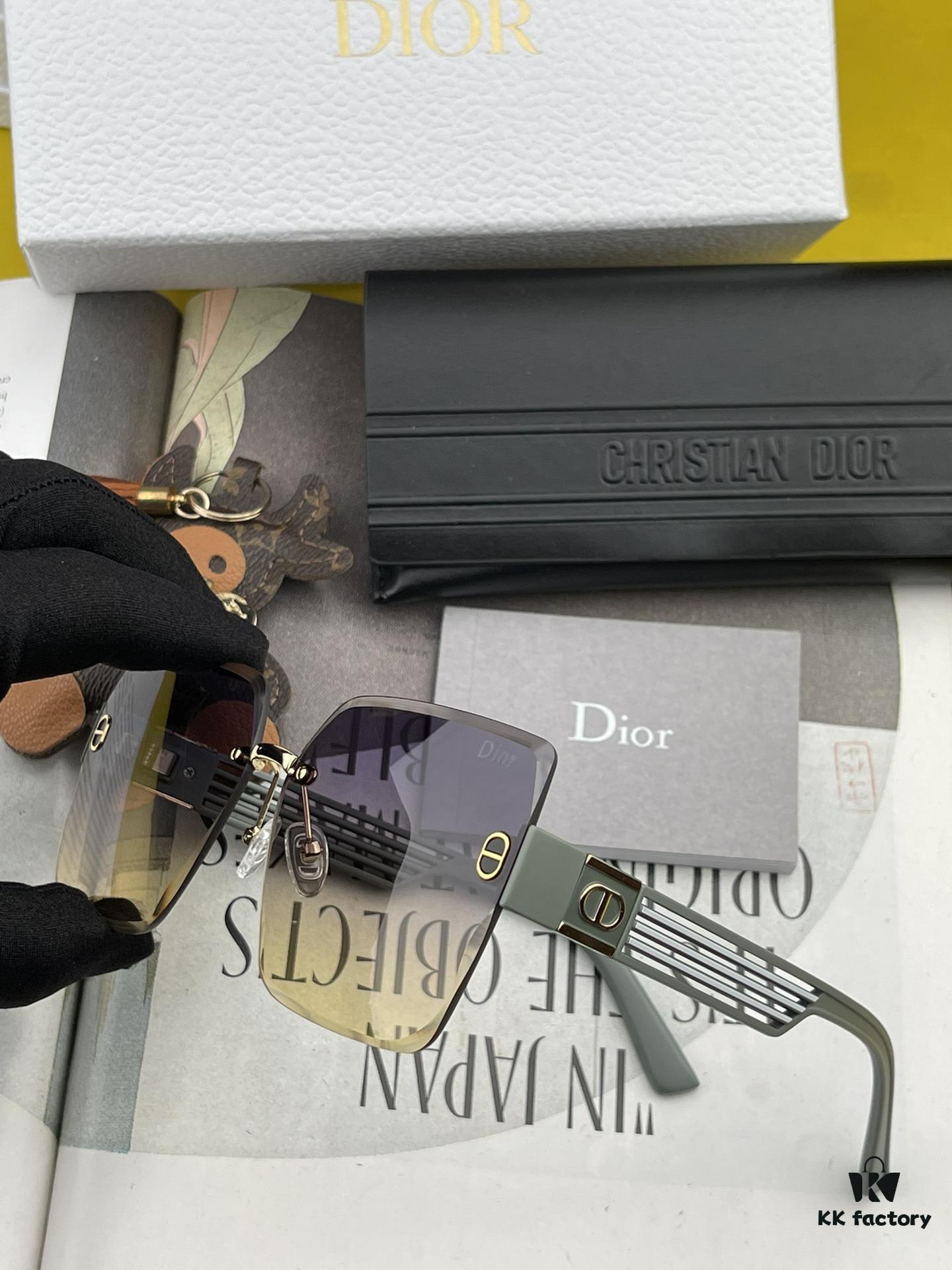 【DIOR】2024 Spring New Arrival Trendy Popular Fashion Square Frame Sunglasses High Quality Comfortable Wear Influencer Style Shades Model: D6296