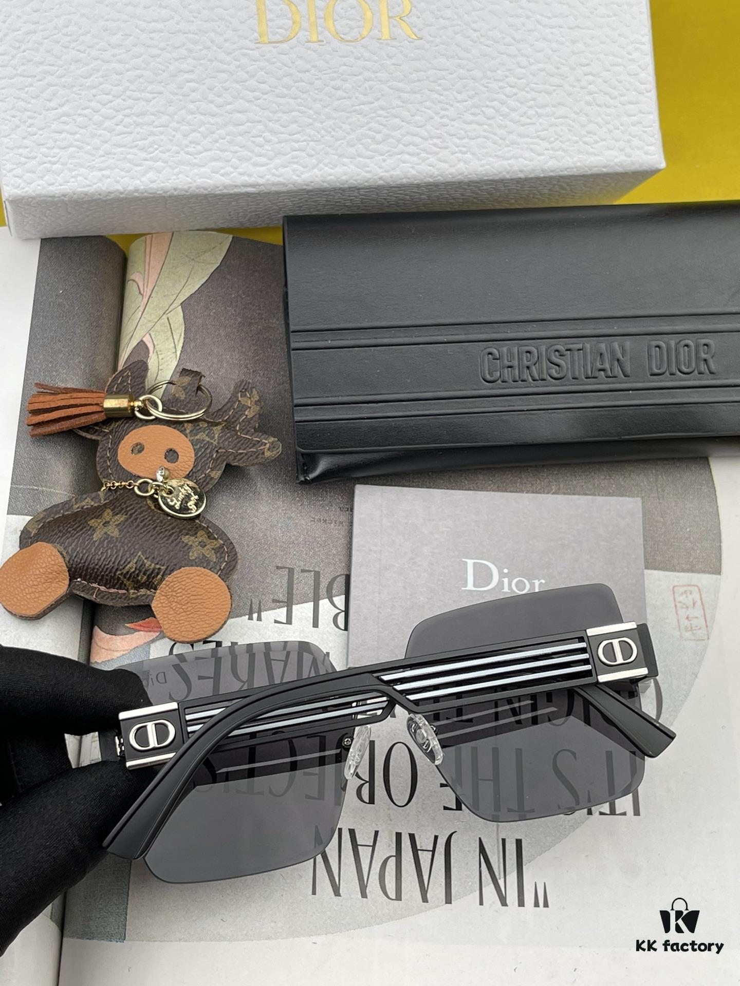 【DIOR】2024 Spring New Arrival Trendy Popular Fashion Square Frame Sunglasses High Quality Comfortable Wear Influencer Style Shades Model: D6296