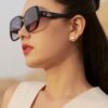 【DIOR】2024 Spring New Arrival Trendy Fashion Square Polarized Sunglasses, High-Quality Comfortable Wear, Influencer Popular Style, Women's HD Thickened Polarized Sunglasses