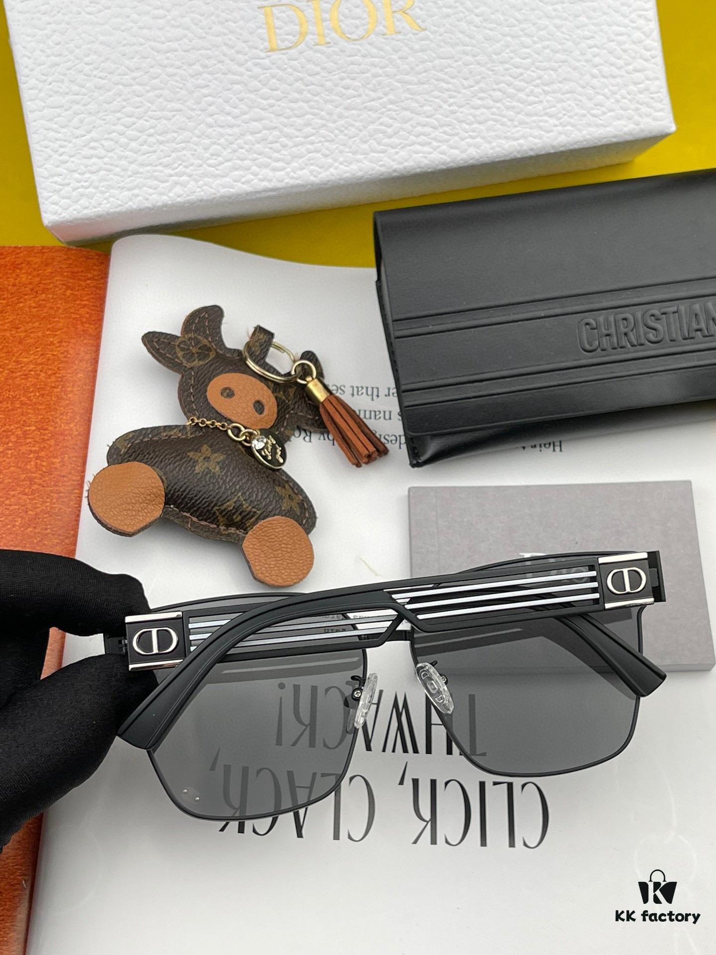 【DIOR】2024 Spring New Arrival Trendy Fashion Square Frame Nylon Sunglasses High-Quality Comfortable Wear Influencer Style Women's HD Nylon Sunglasses 🕶️ High-Quality TR Frame Model: CD7190 Eyeglasses Sunglasses